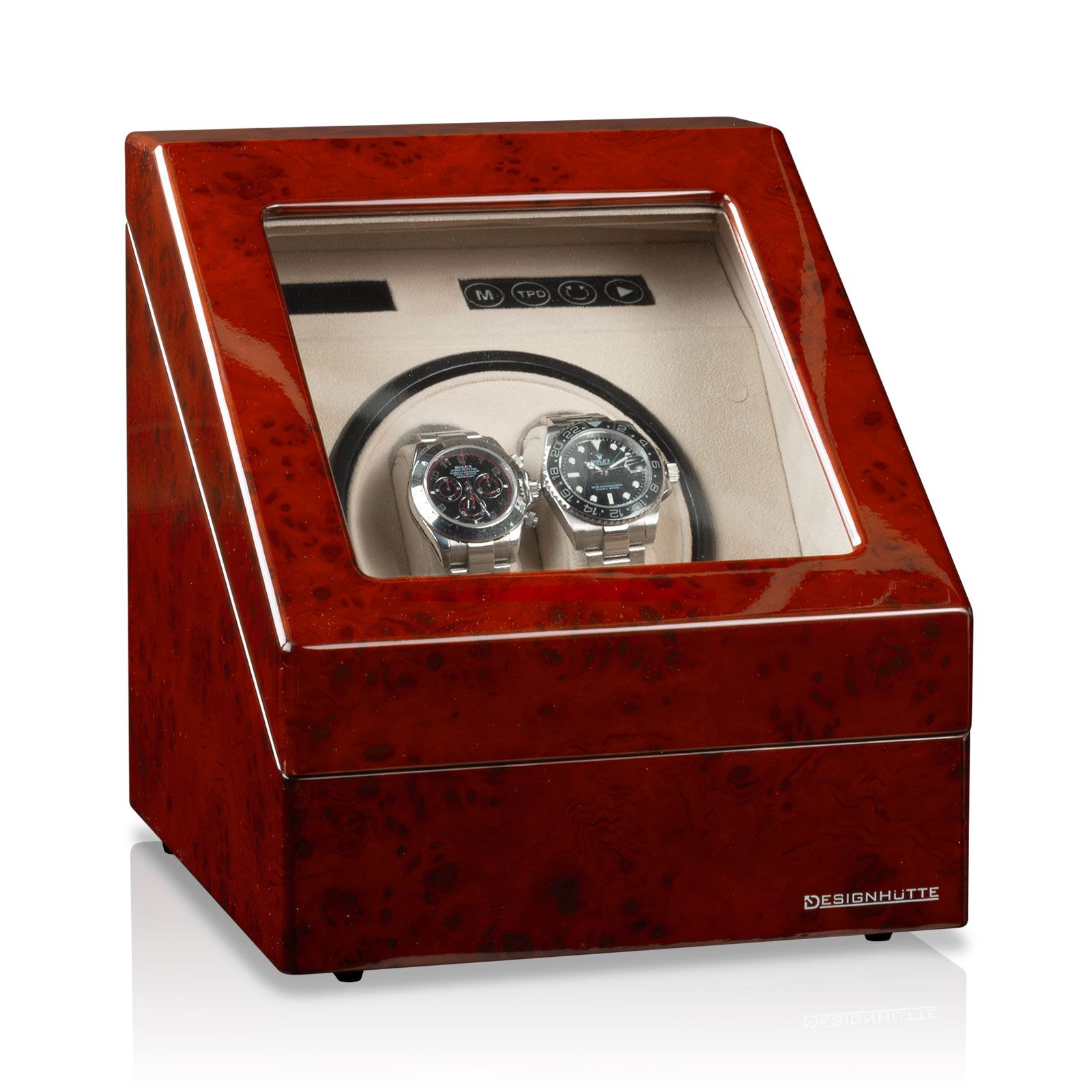Designhütte Watch Winder Monaco - Burl Wood