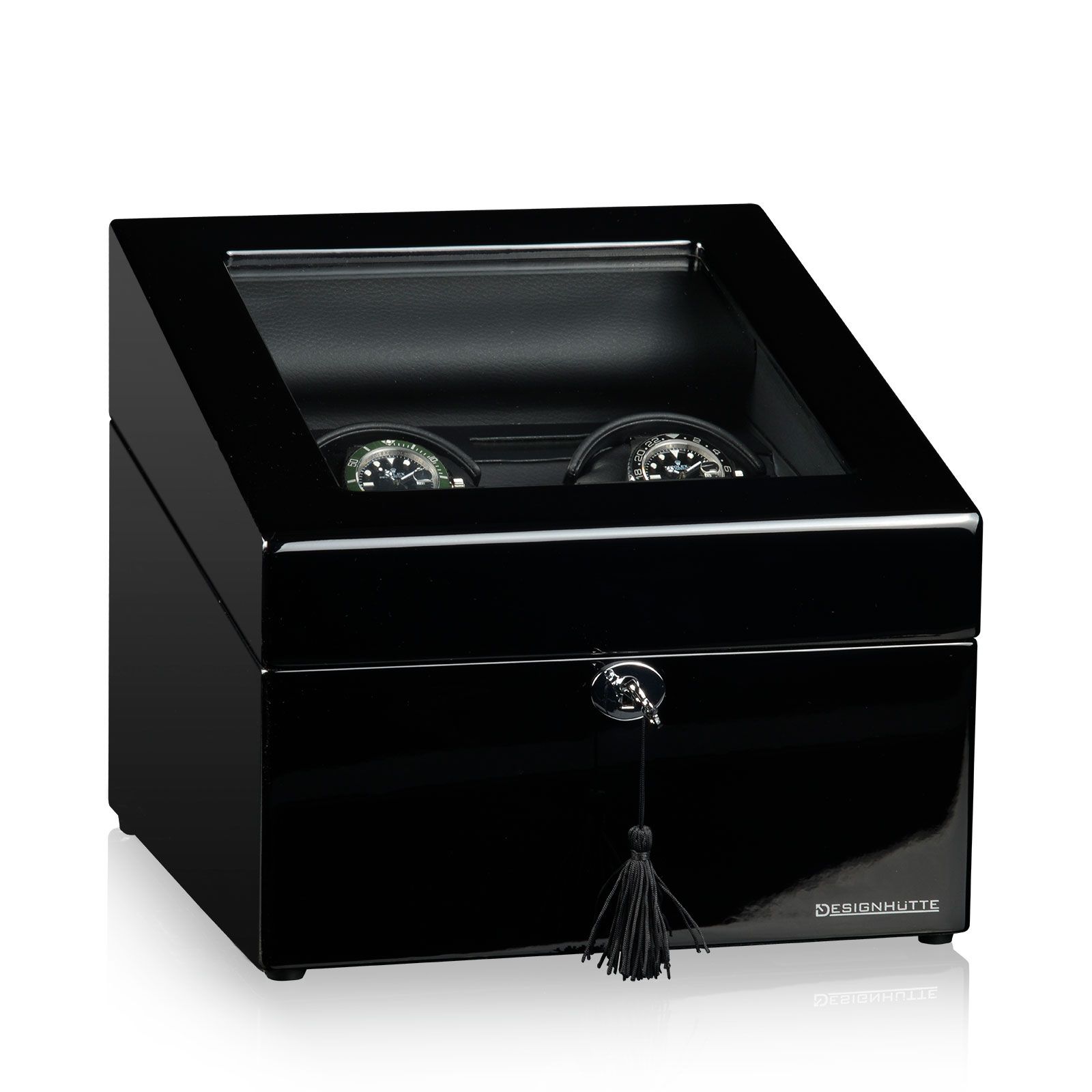 Designhütte Watch Winder Munich 2 LCD - Black / Black