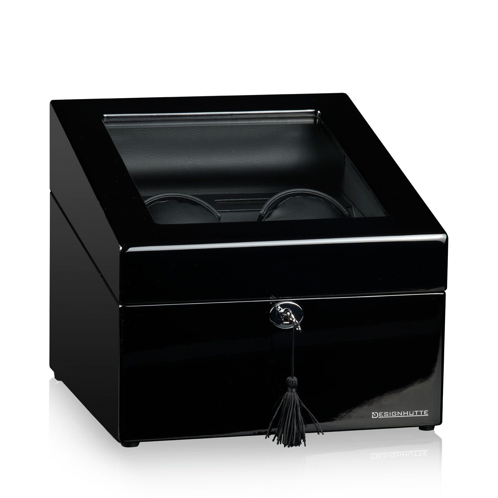 Designhütte Watch Winder Munich 2 LCD - Black / Black