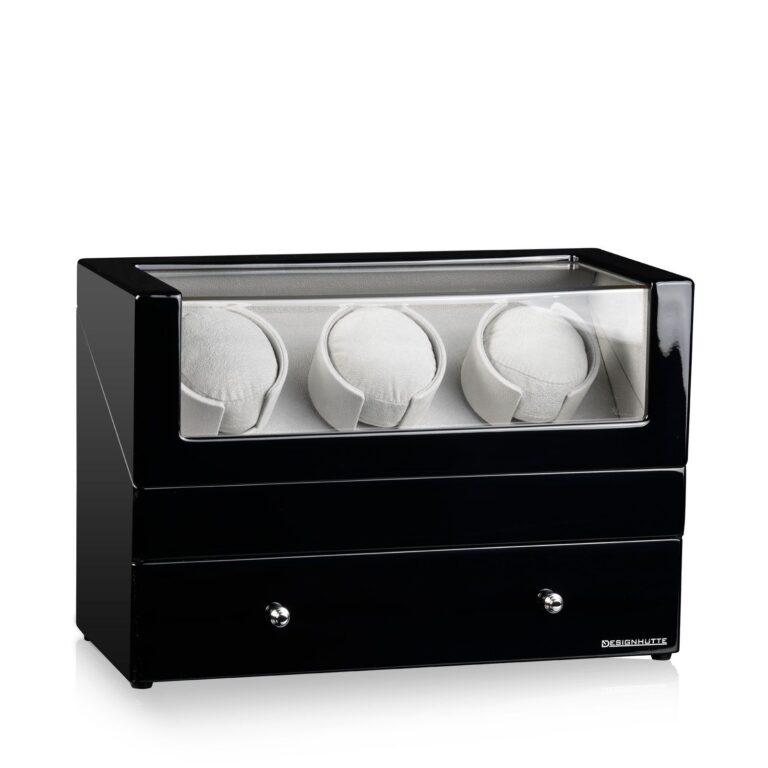 Designhütte Watch Winder San Diego 3 - Black / Grey