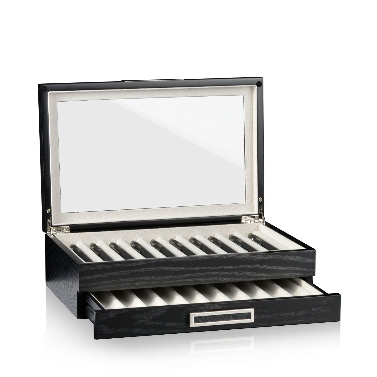Heisse & Söhne Pencil Box Monteray 20 - Ash Black Satin