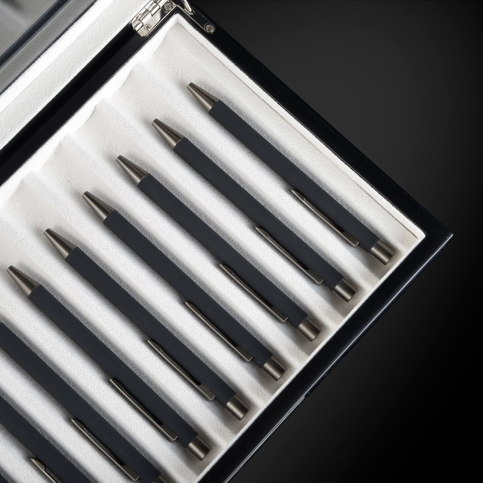 Heisse & Söhne Pencil Box Monteray 20 – Ash Black Satin