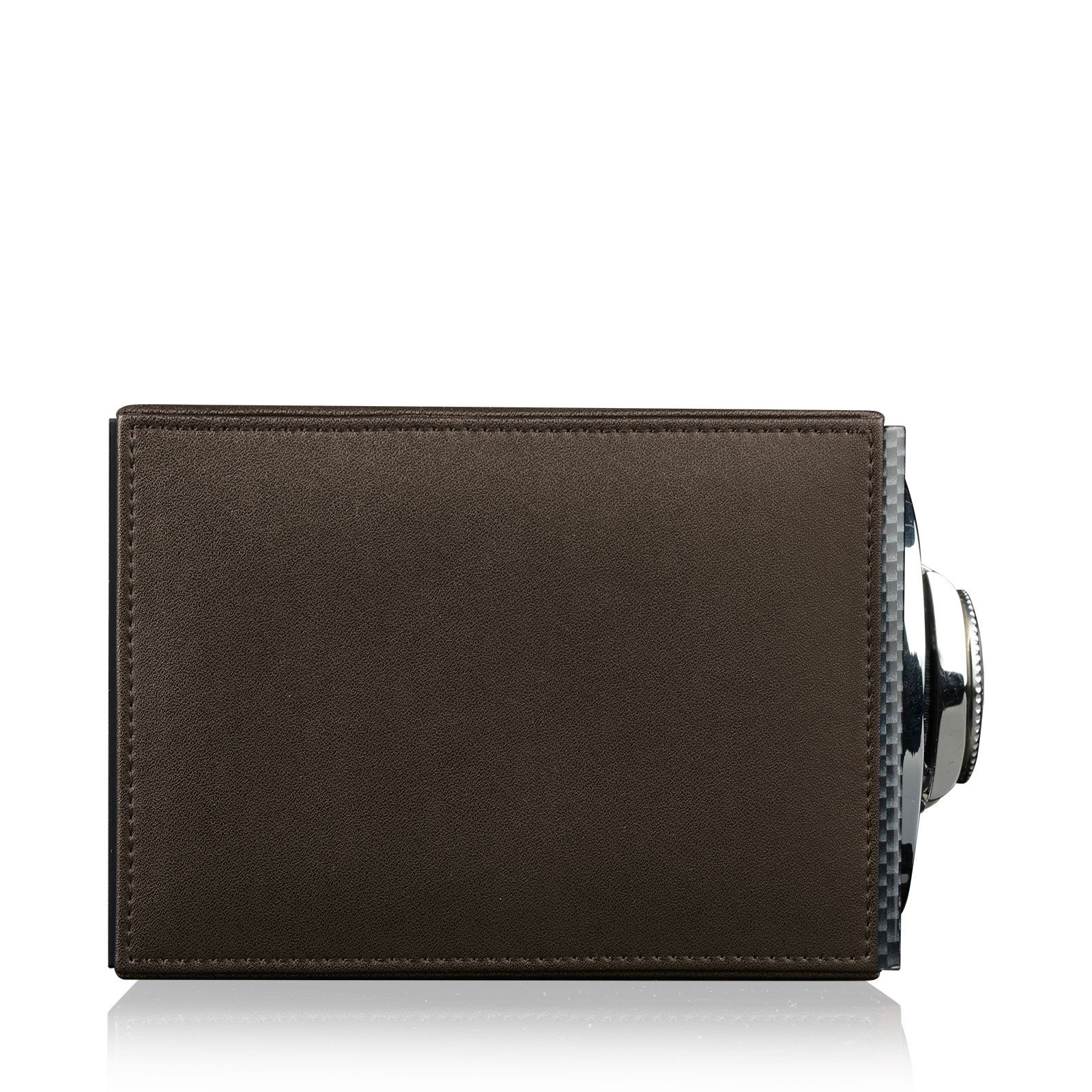 Heisse & Söhne Watch Winder Moon – Brown Leather Carbon Lacquer