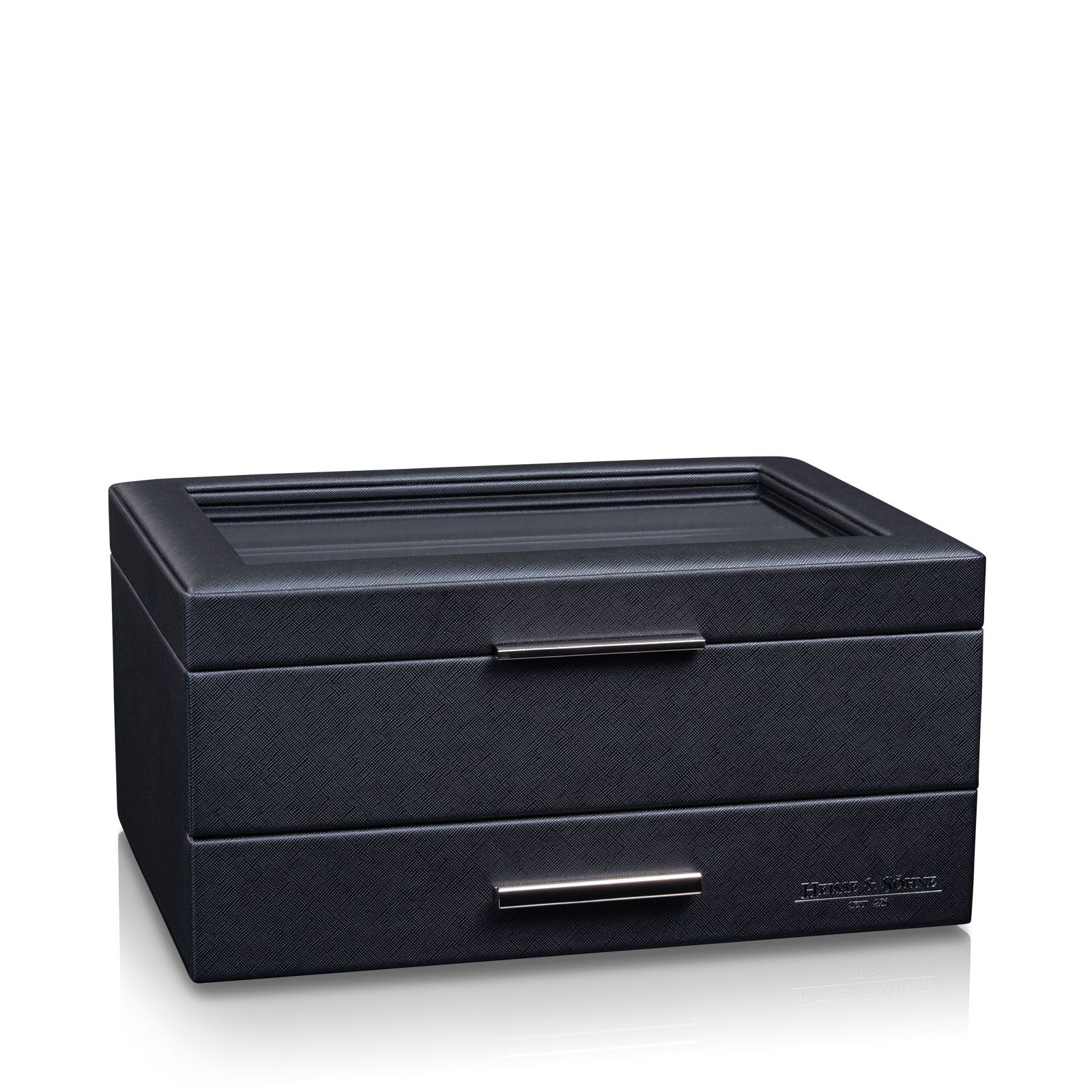Heisse & Söhne Watch Box Heron 10+ - Black