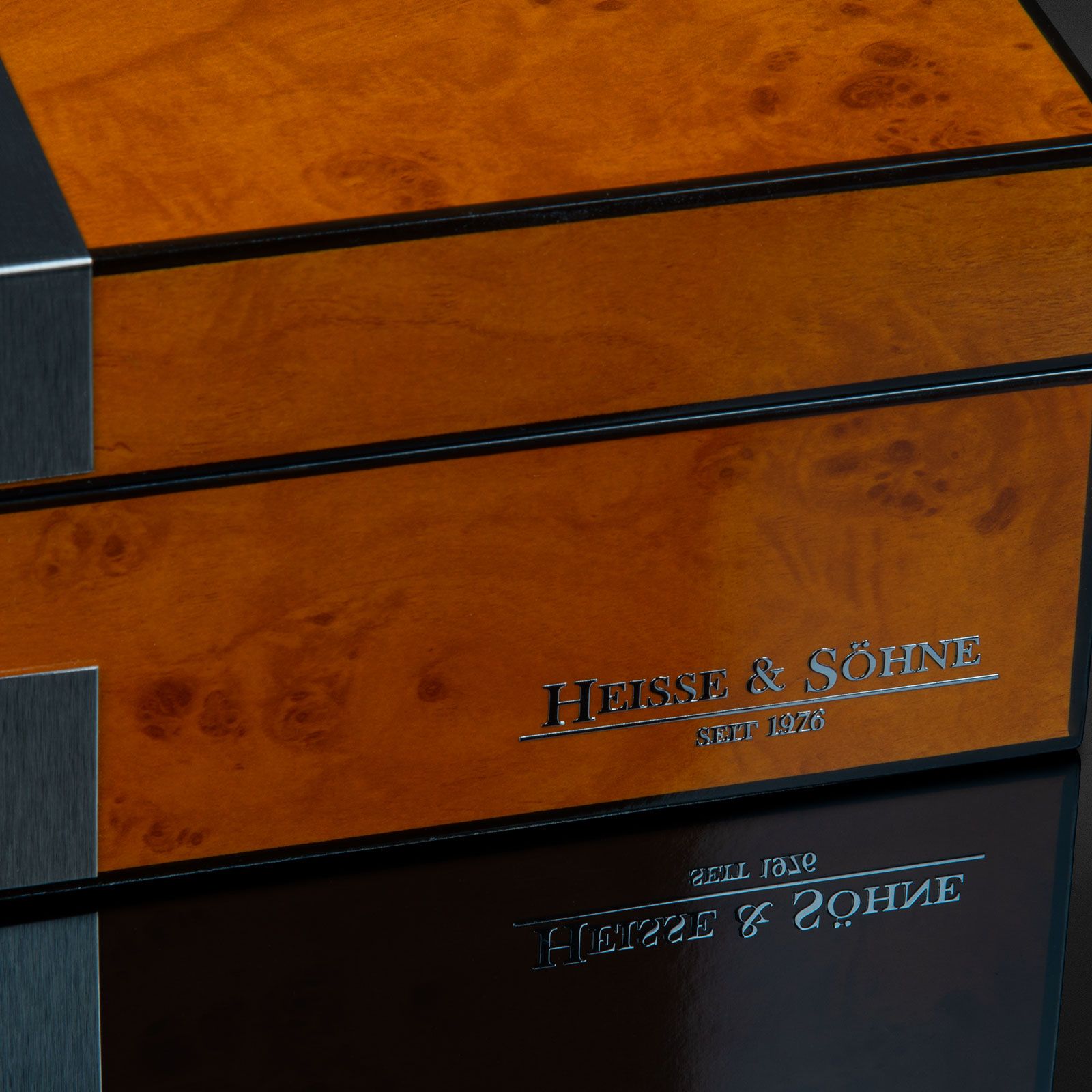 Caja para relojes Heisse & Söhne Botega 8 – Madera de raíz