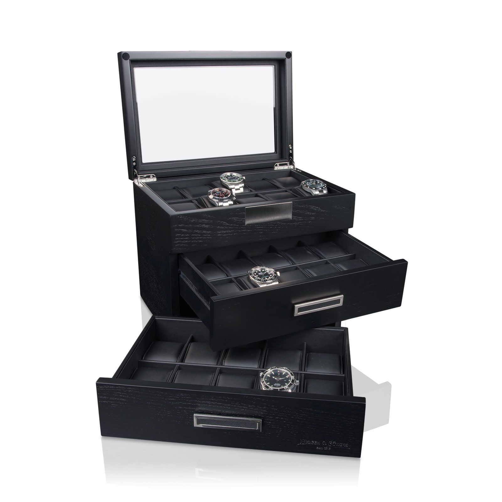 Heisse & Söhne Watch Box Monteray 30 – Black