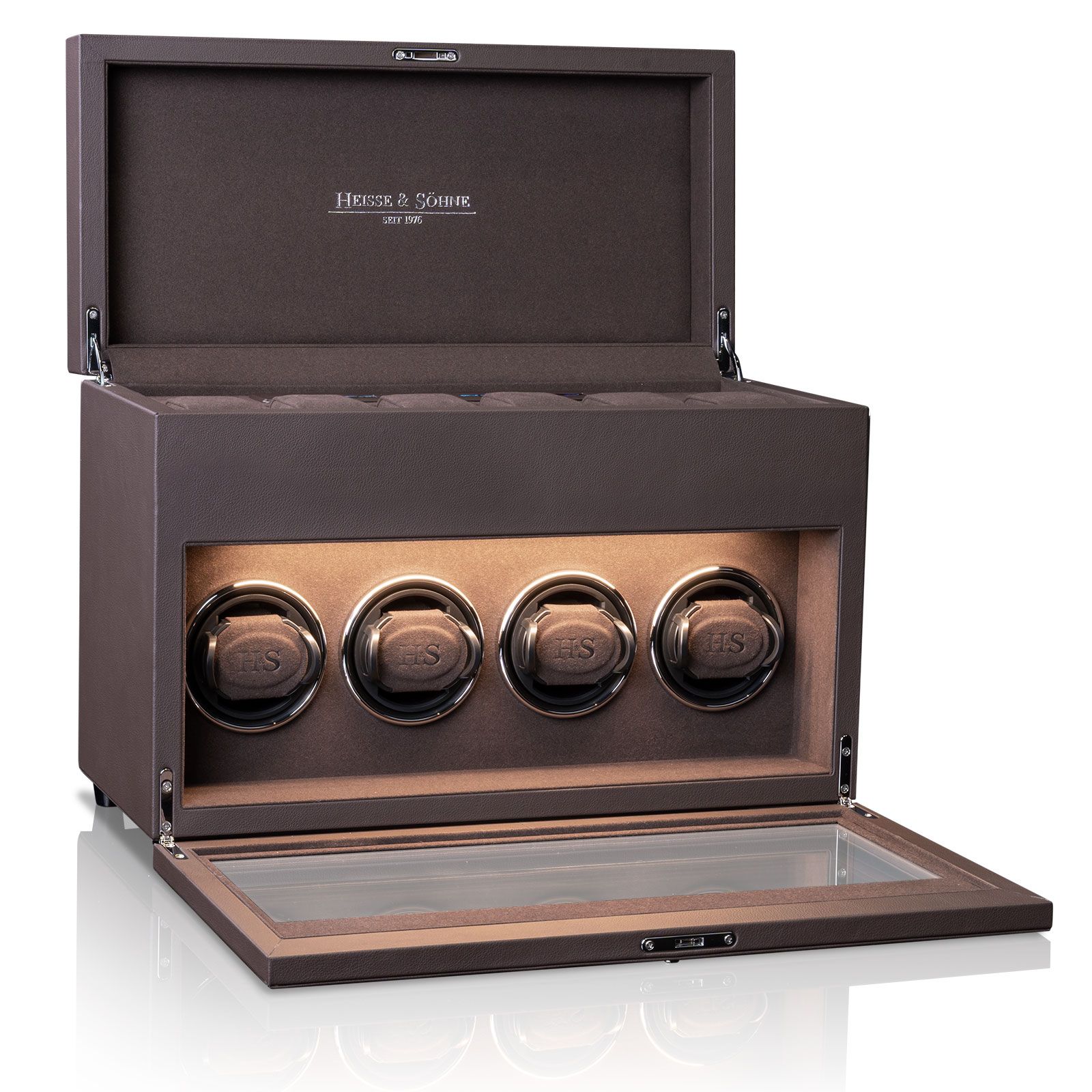 Heisse & Söhne Watch Winder Vancouver 4 – Brown Brown