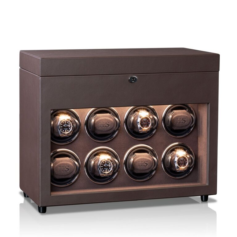 Heisse & Söhne Watch Winder Vancouver 8 - Brown Brown