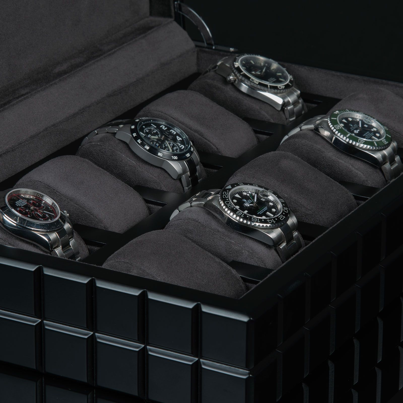 Heisse & Söhne Watch Box Dover 10 – Anthracite Black