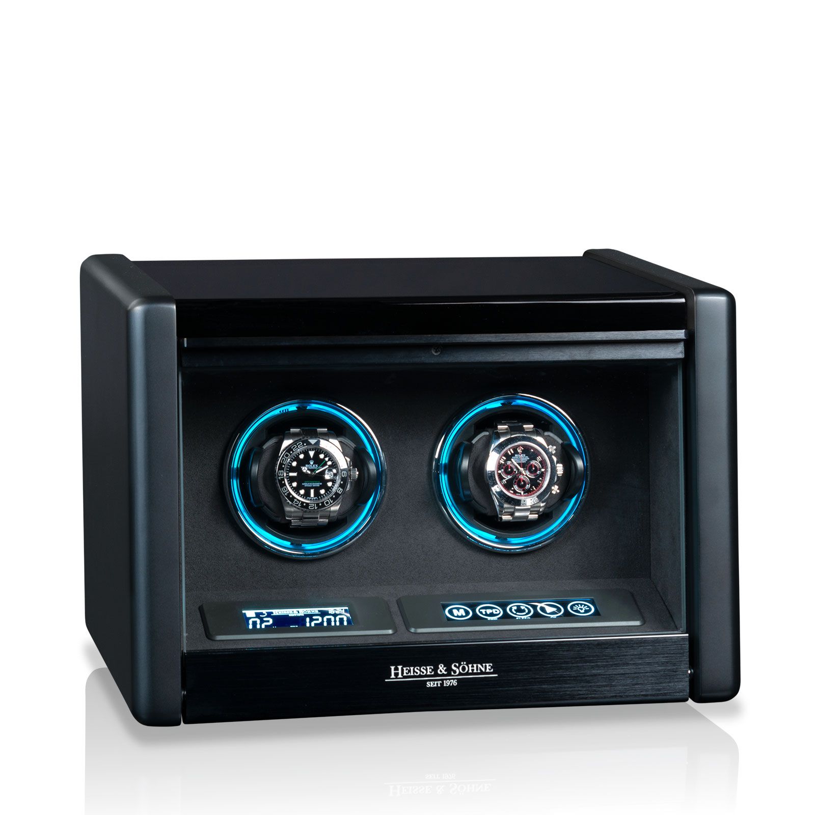 Heisse & Söhne Watch Winder Madrid 2 – Black High Gloss