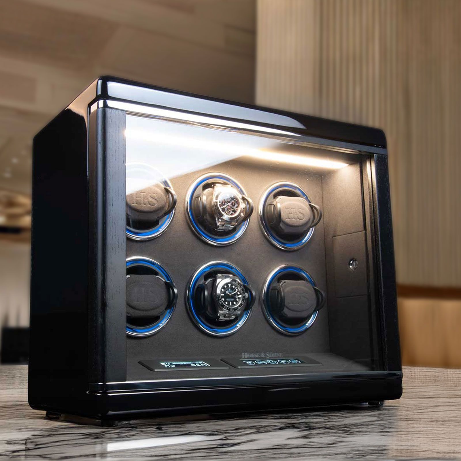 Heisse & Söhne Watch Winder Chicago 6 – Black