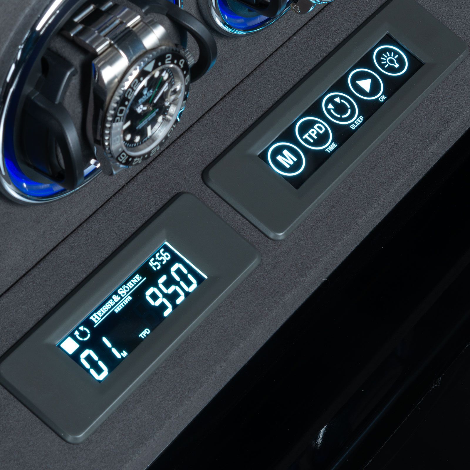 Heisse & Söhne Watch Winder Rome 4 – Ebony High Gloss