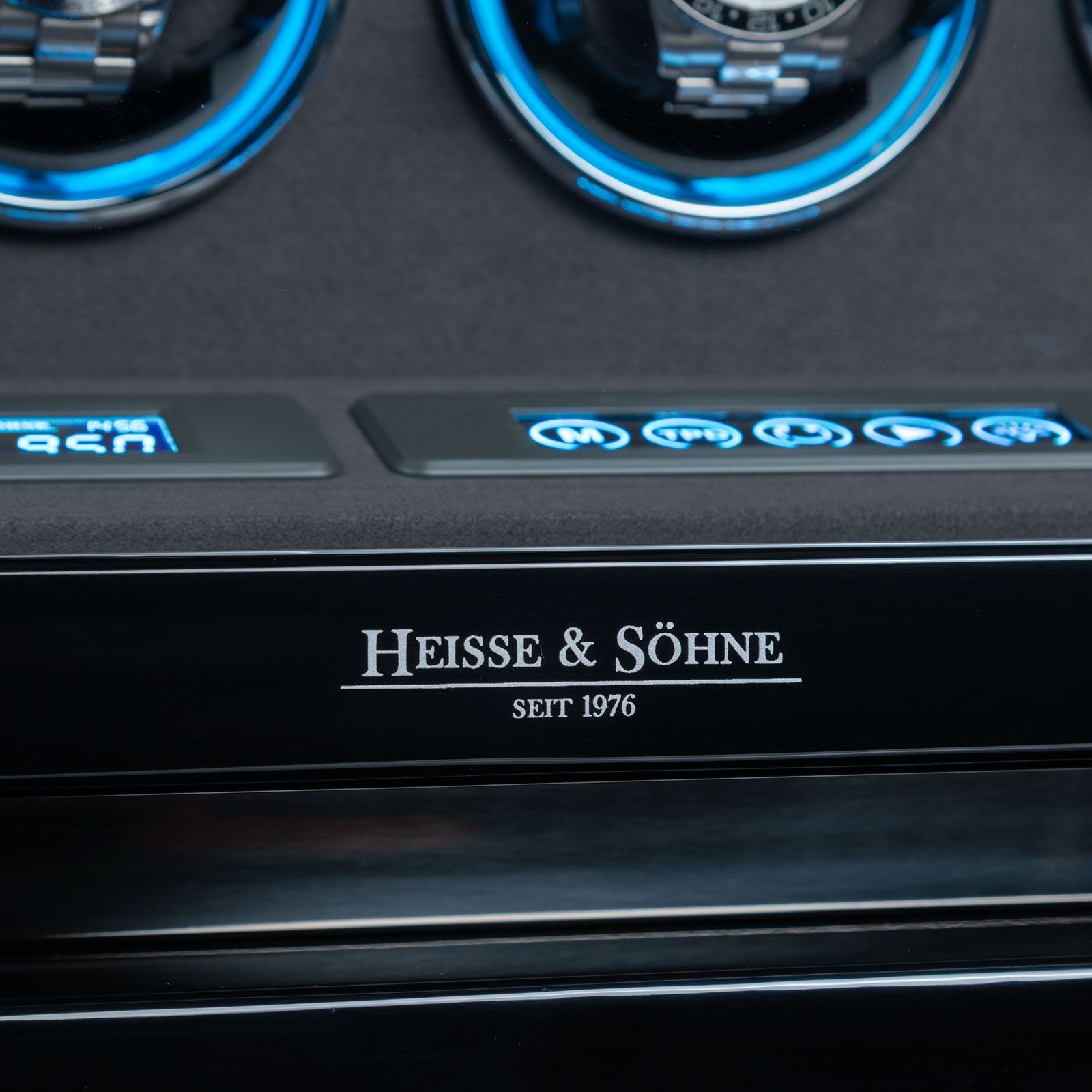 Heisse & Söhne Watch Winder Rome 16 – Ebony High Gloss