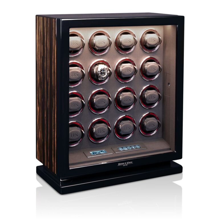 Heisse & Söhne Watch Winder Rome 16 - Ebony High Gloss
