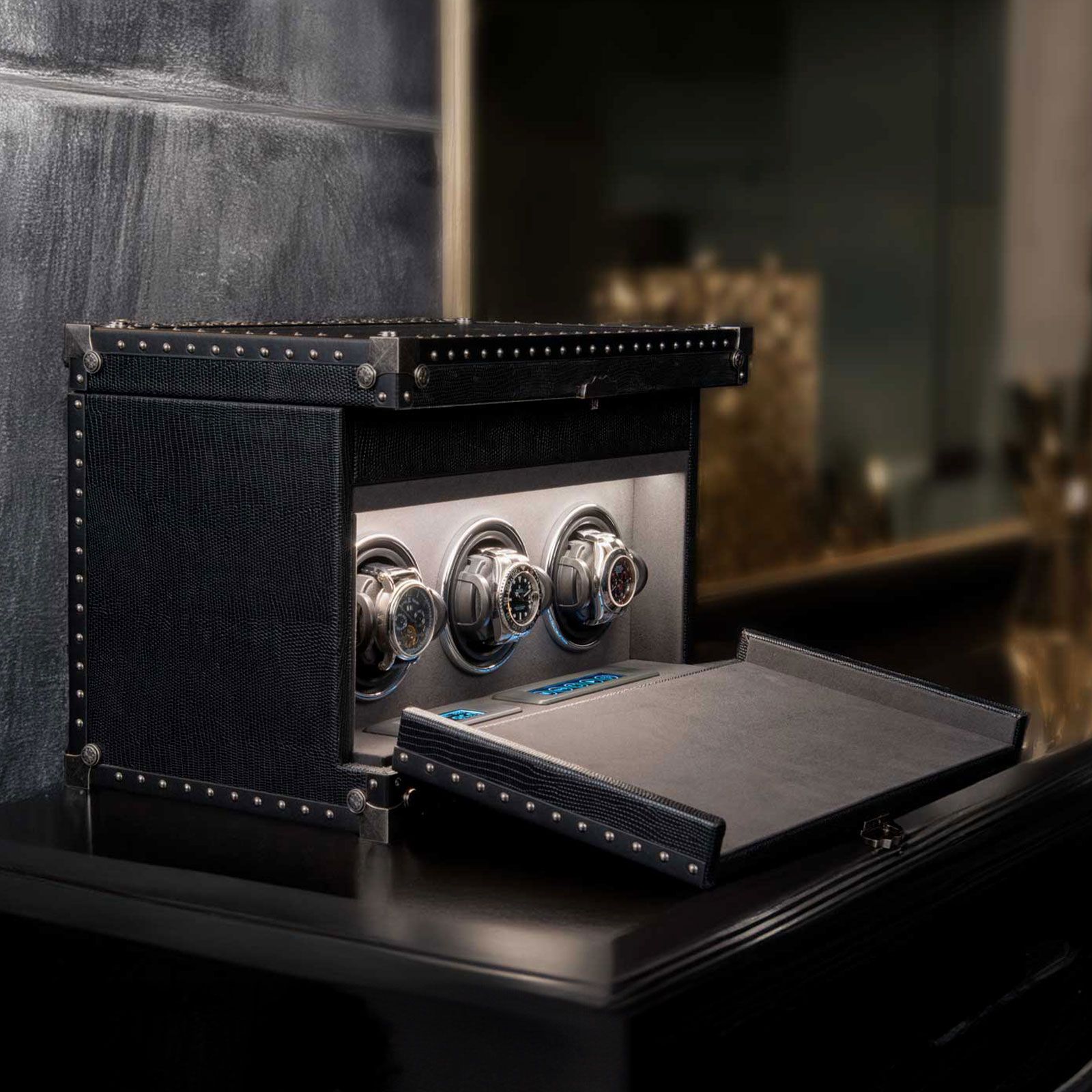 Heisse & Söhne Watch Winder Verne 3 – Black