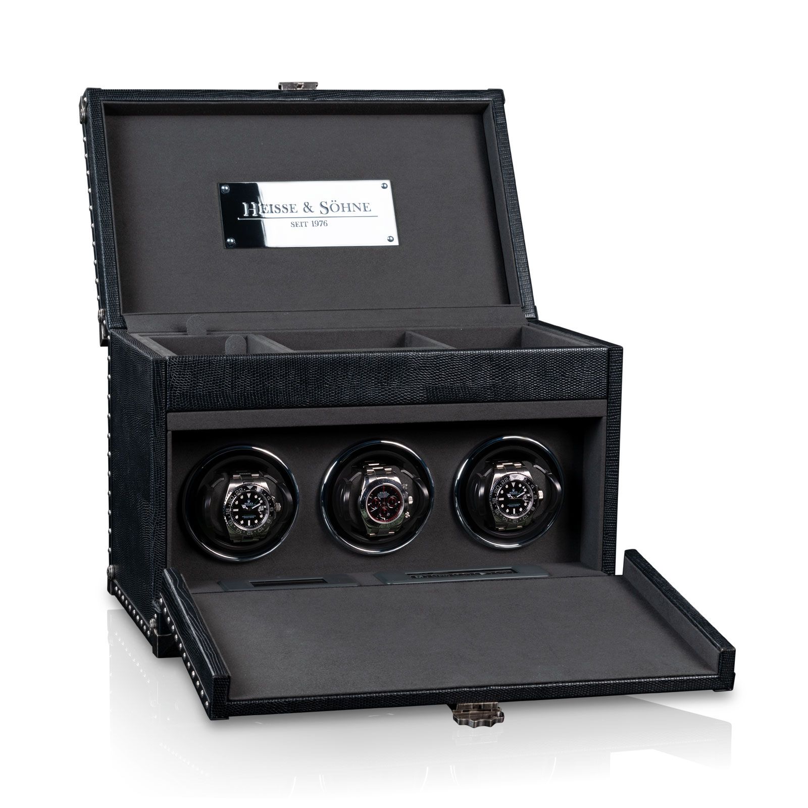 Heisse & Söhne Watch Winder Verne 3 – Black