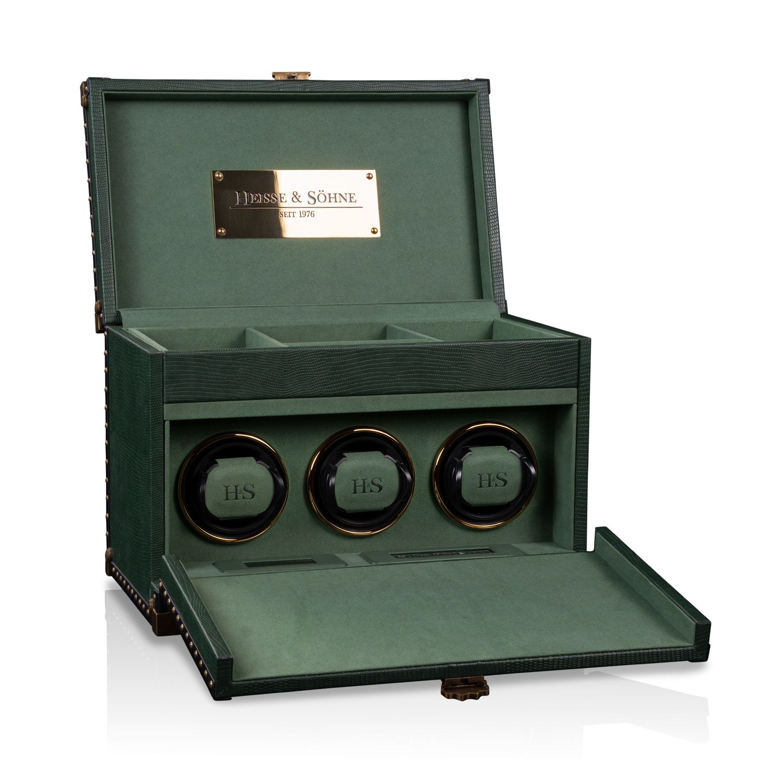 Heisse & Söhne Watch Winder Verne 3 - Green
