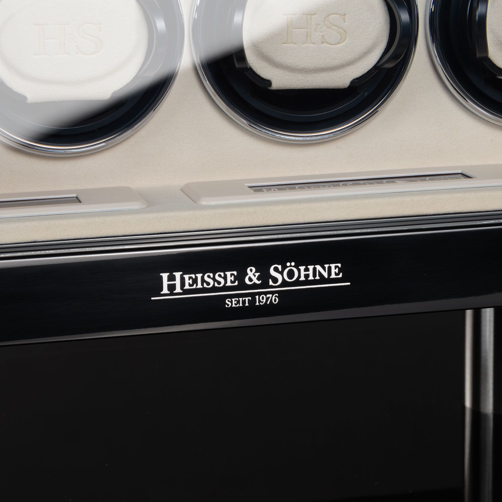 Heisse & Söhne Uhrenbeweger Collector 16 – Schwarz Hochglanz