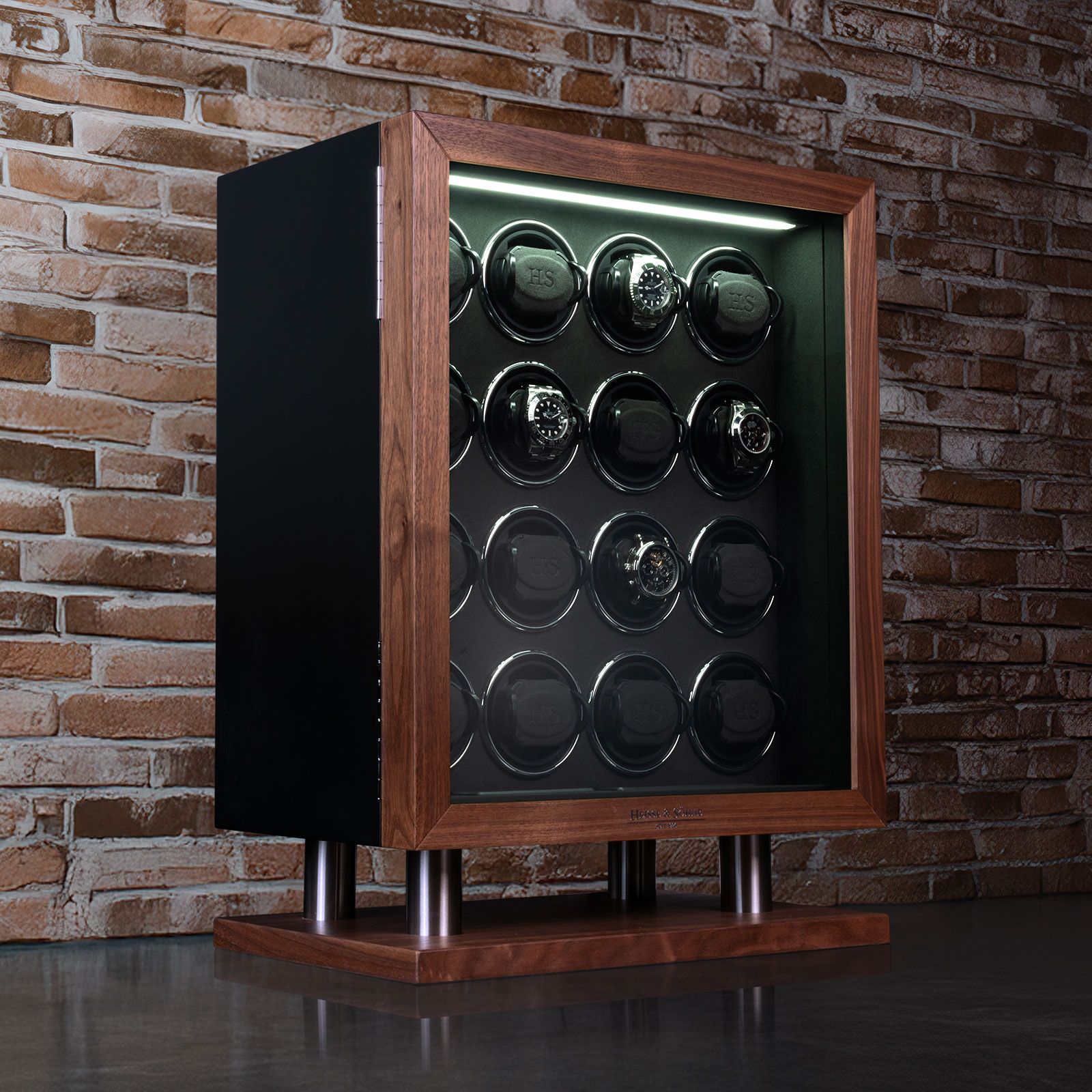 Heisse & Söhne Watch Winder New York 16 – Black Silk Matt