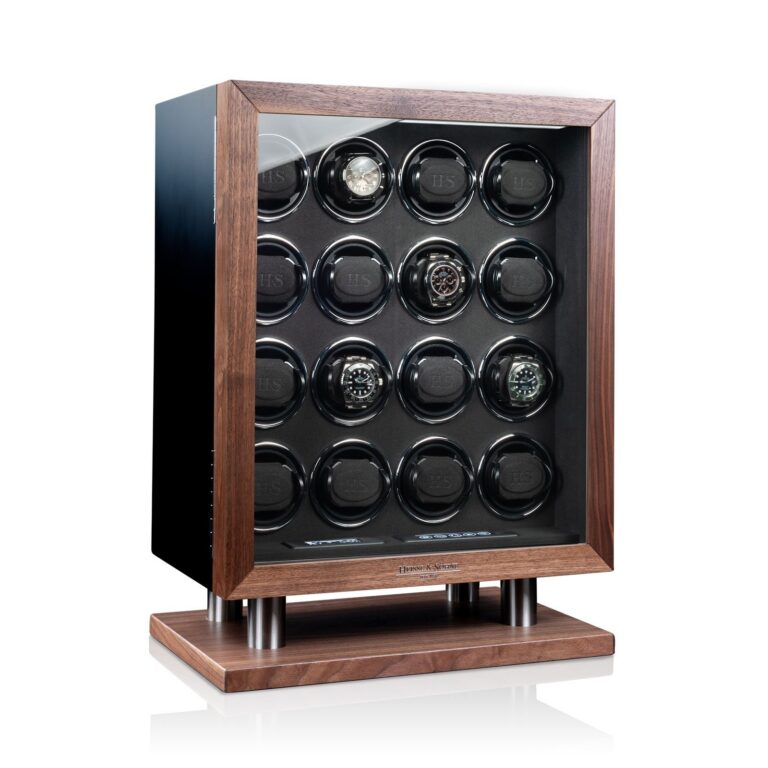 Heisse & Söhne Watch Winder New York 16 - Black Silk Matt
