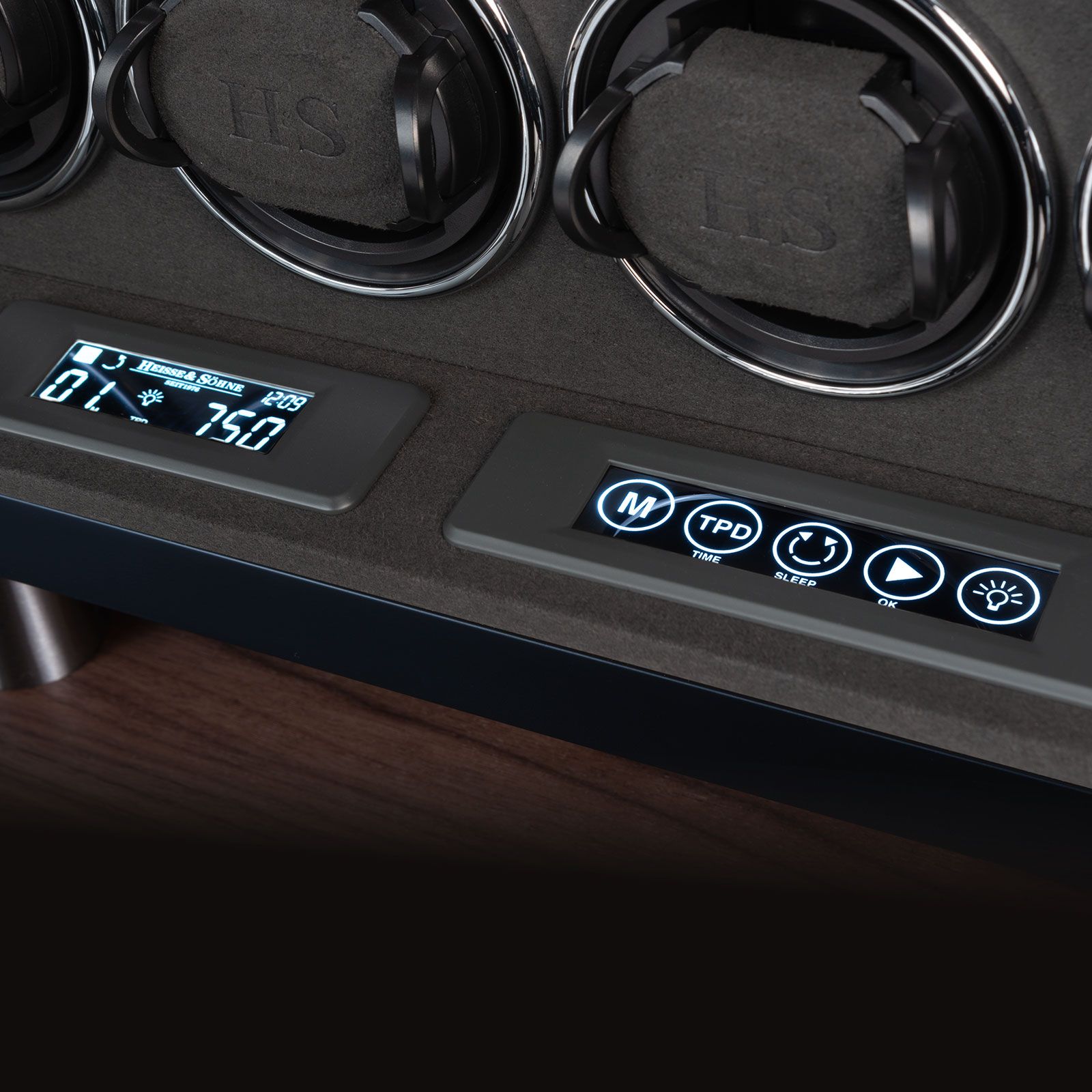 Heisse & Söhne Watch Winder New York 16 – Black Silk Matt