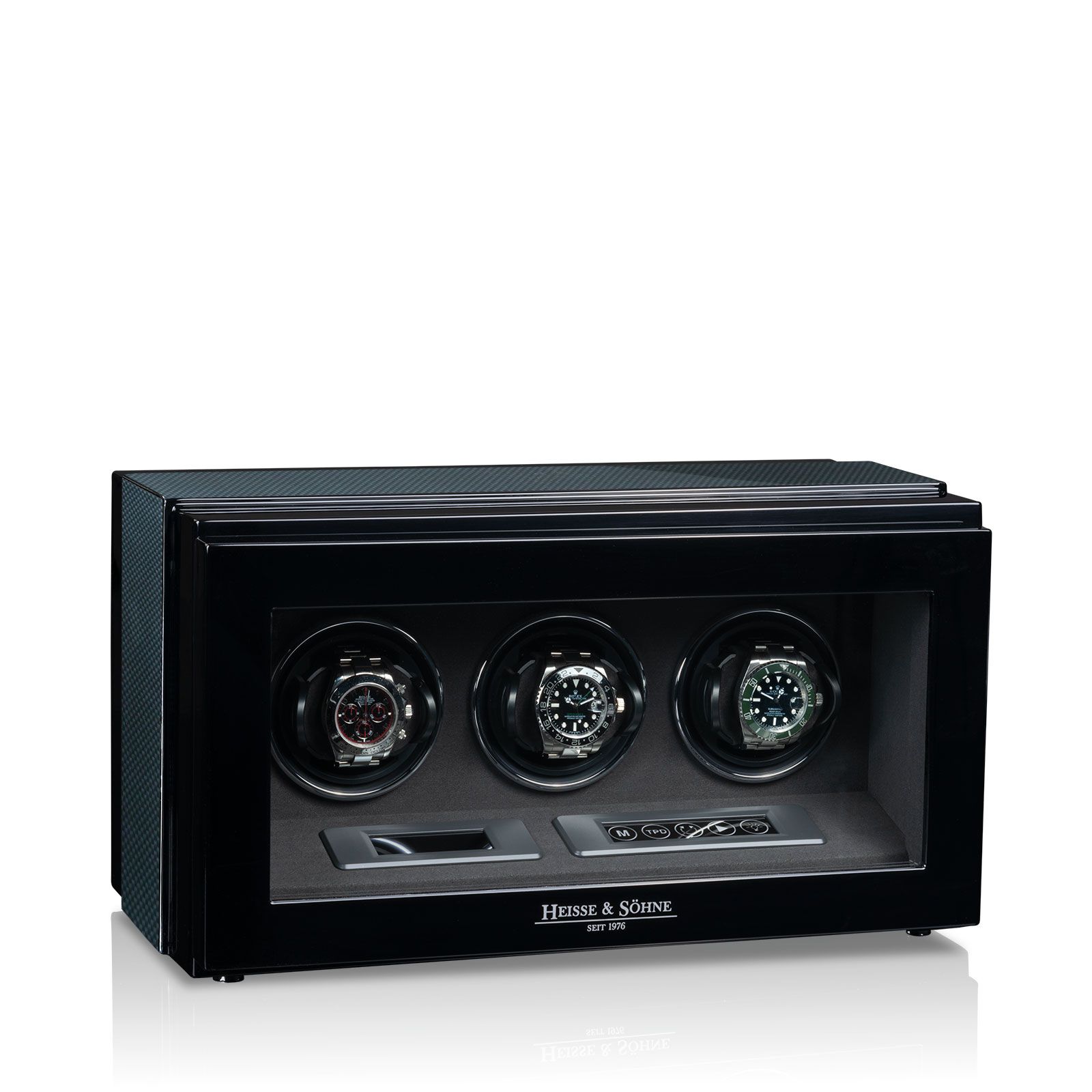Heisse & Söhne Watch Winder Watch Master 3 – Carbon Style