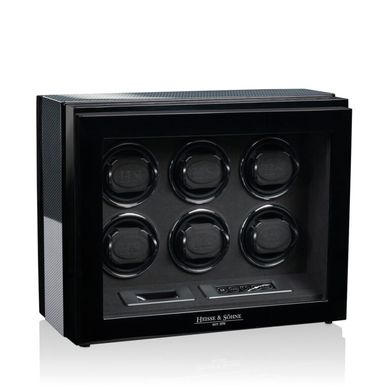 Heisse & Söhne Watch Winder Watch Master 6 - Carbon Style