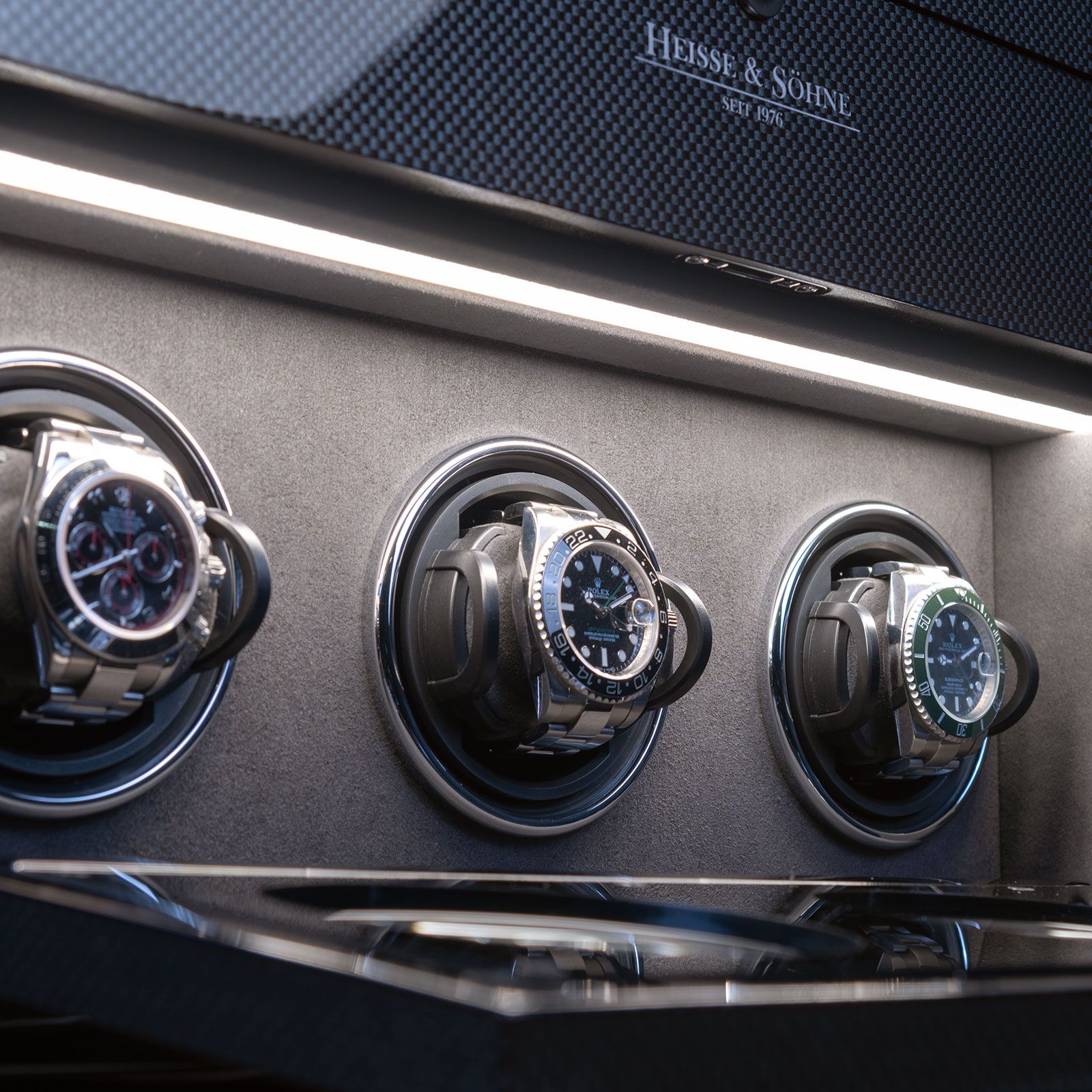 Heisse & Söhne Loop 3 Watch Winder – Carbon Style