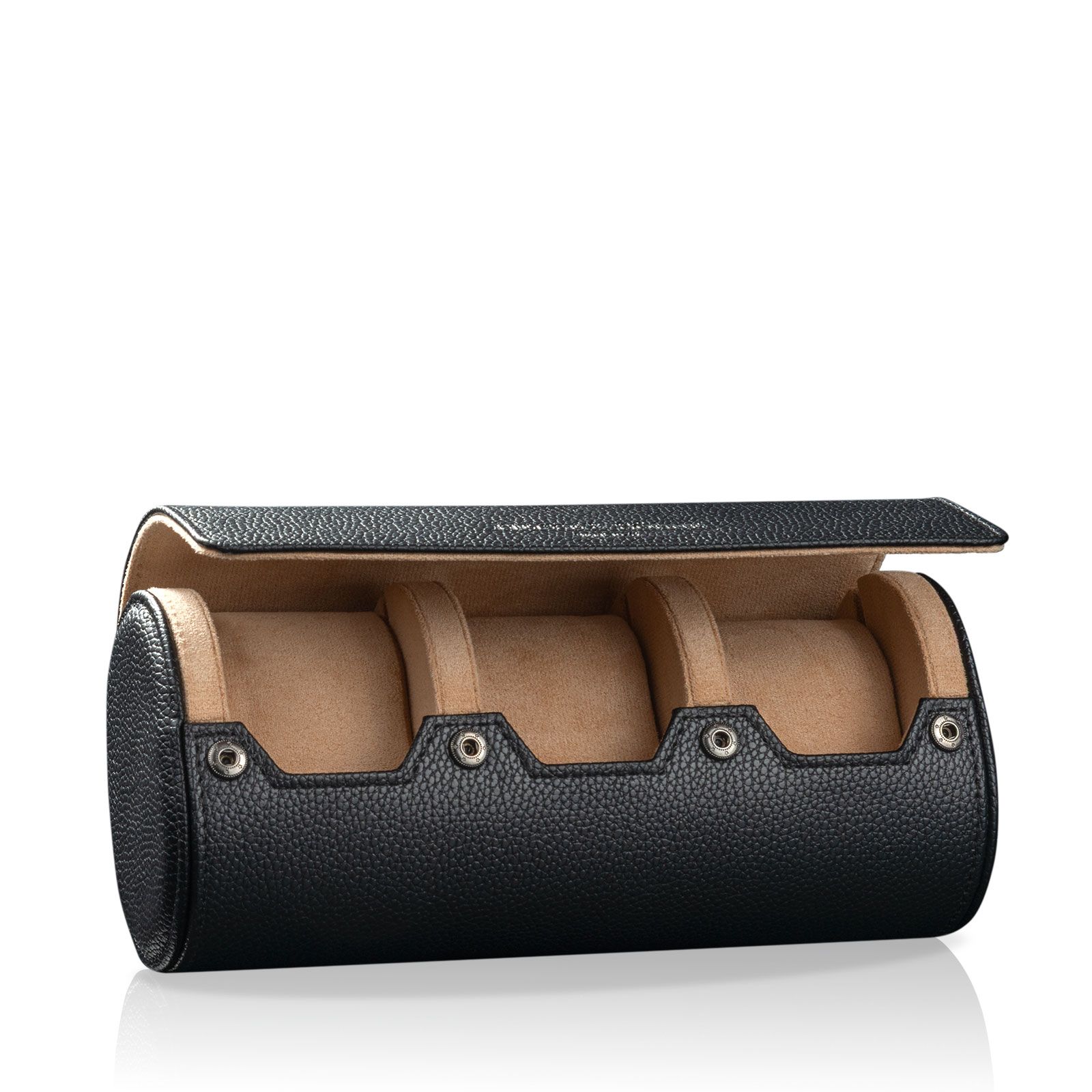 Heisse & Söhne Watch roll Charles 3 – Creme Black