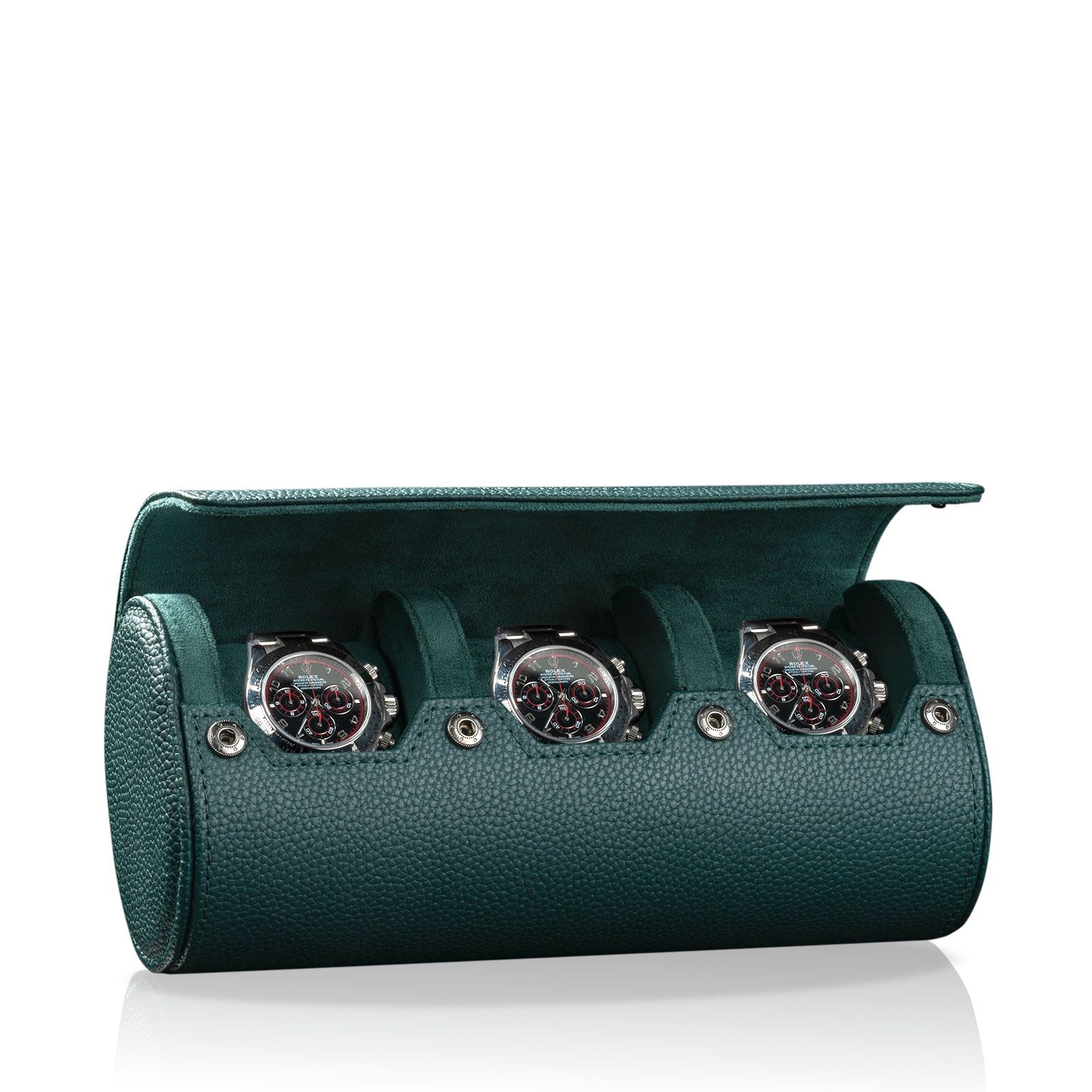 Heisse & Söhne Watch roll Charles 3 - Green Green