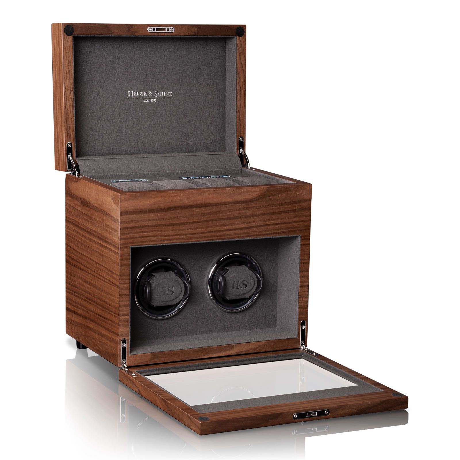 Heisse & Söhne Watch Winder Denver 2 – الجوز