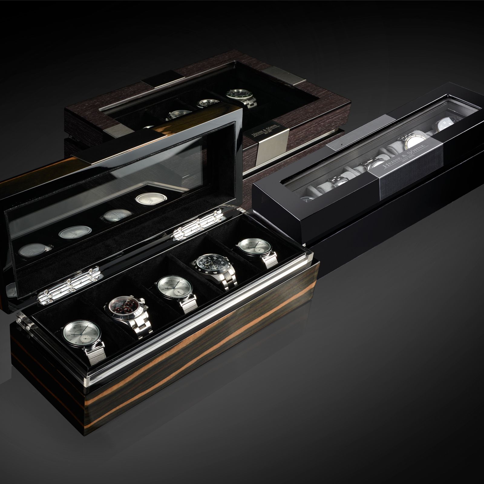 Heisse & Söhne Watch Box Executive 5 – Black
