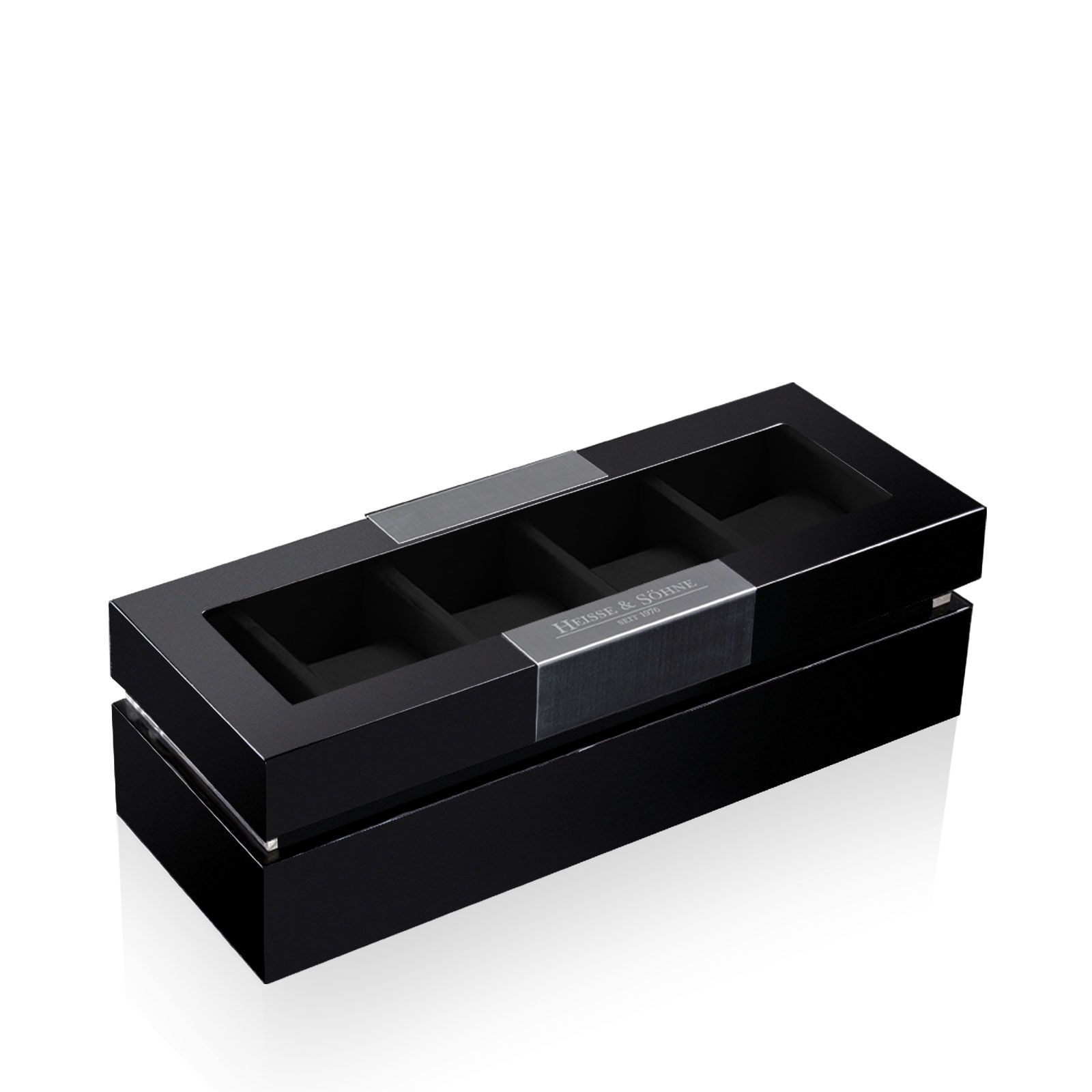 Heisse & Söhne Watch Box Executive 5 - Black/Black
