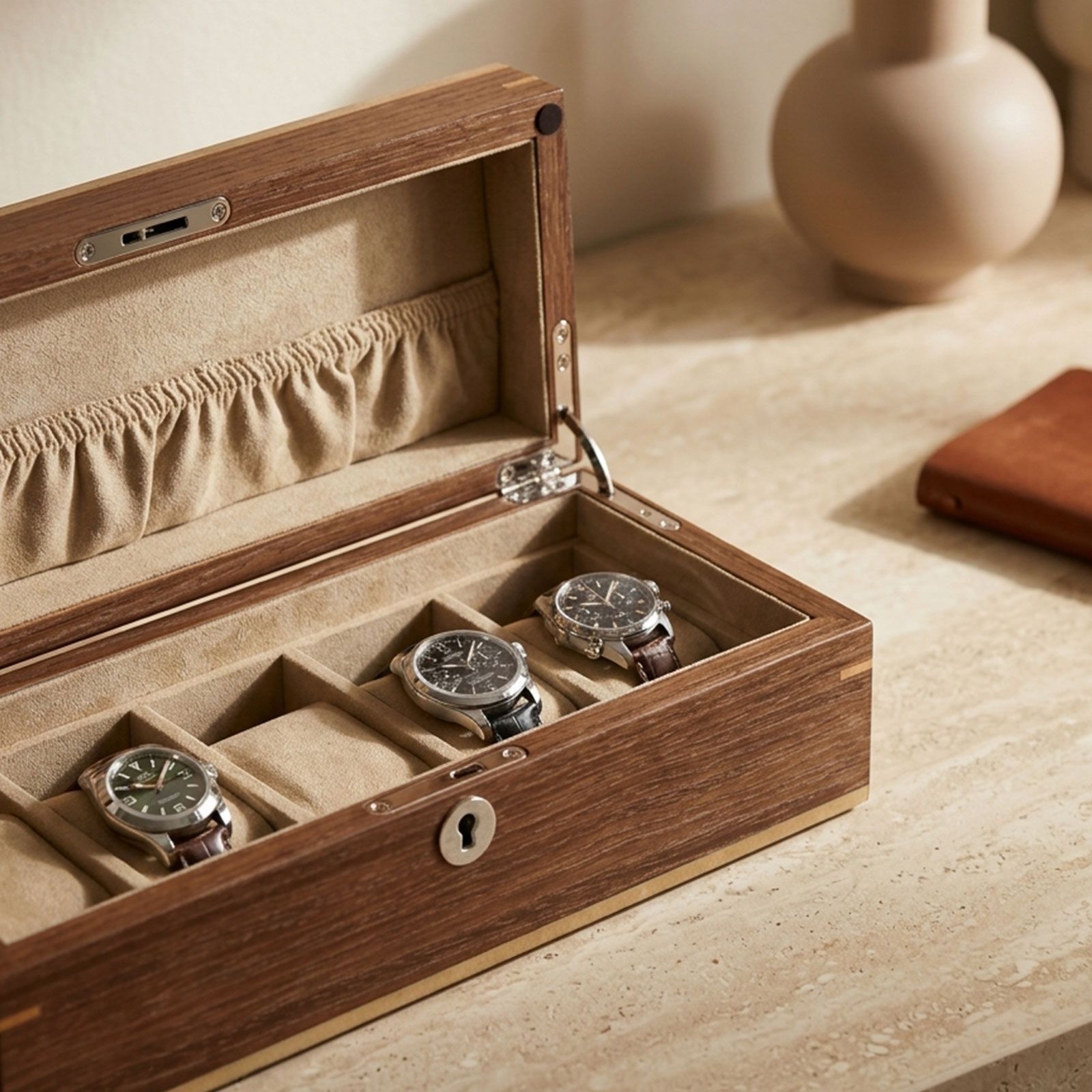 Heisse & Söhne Watch Box Aberdeen 5 -Walnut