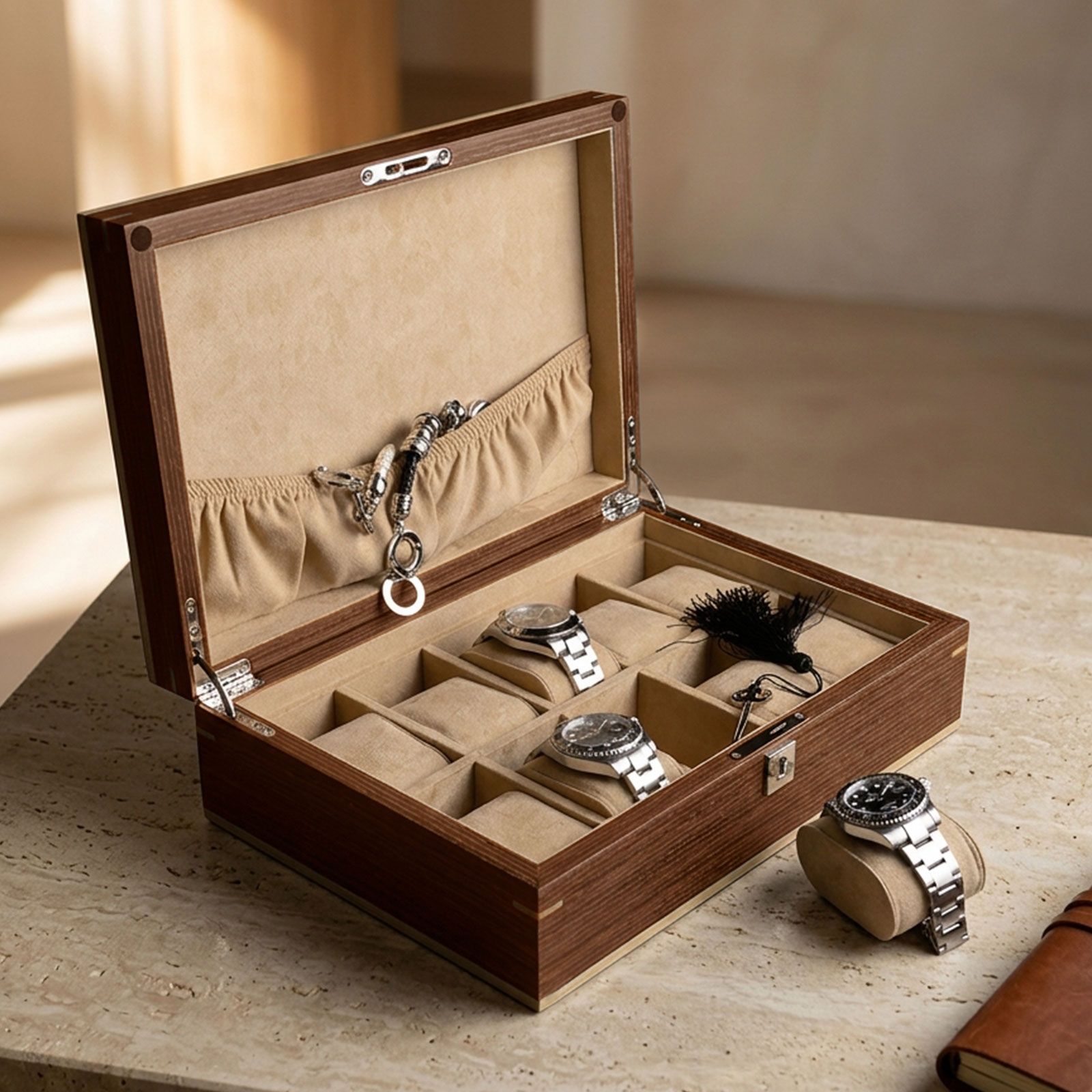 Heisse & Söhne Watch Box Aberdeen 10 – Walnut