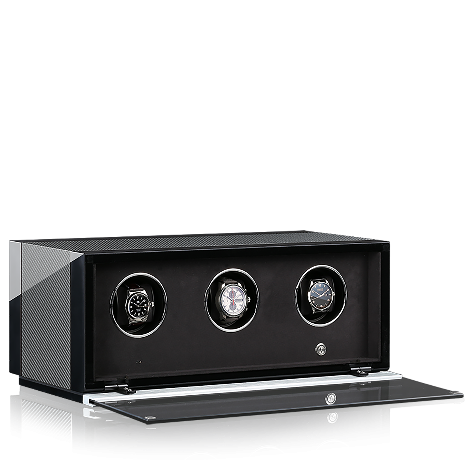 Chronovision Watchwinder Ambiance III – Black High Gloss Carbon Lacquer