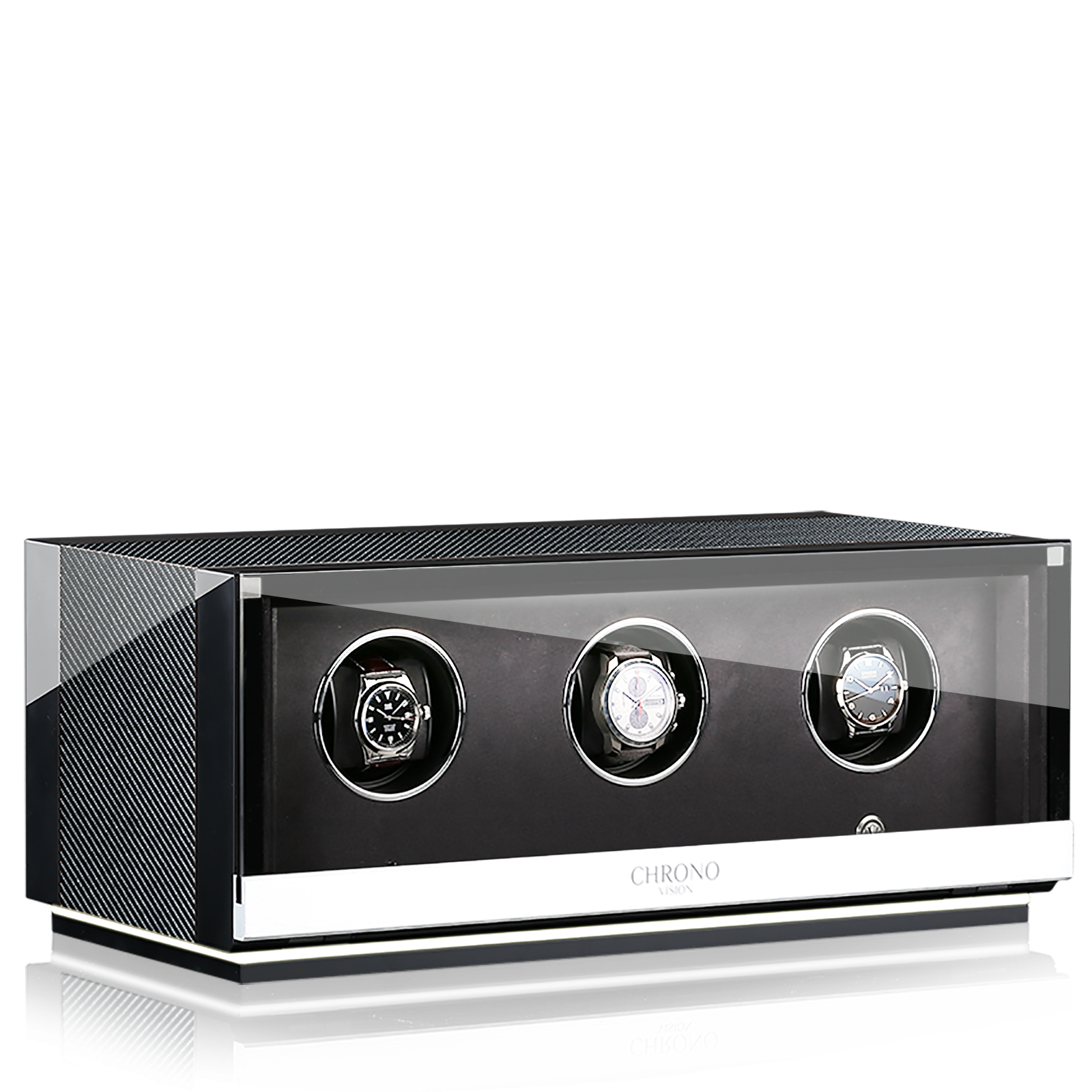 Chronovision Watchwinder Ambiance III – Black High Gloss Carbon Lacquer