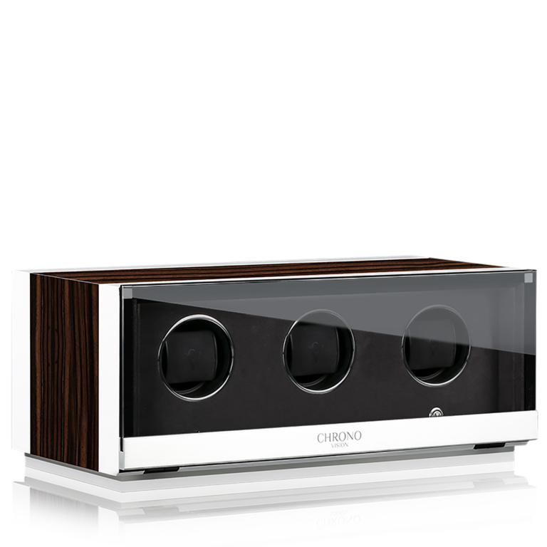 Chronovision Watchwinder Ambiance III - White Silk Matt Ebony Silk Matt