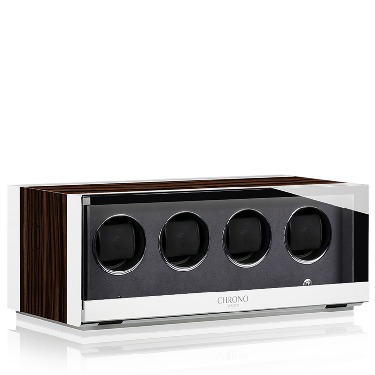 Chronovision Watchwinder Ambiance IV - White Silk Matt Ebony Silk Matt