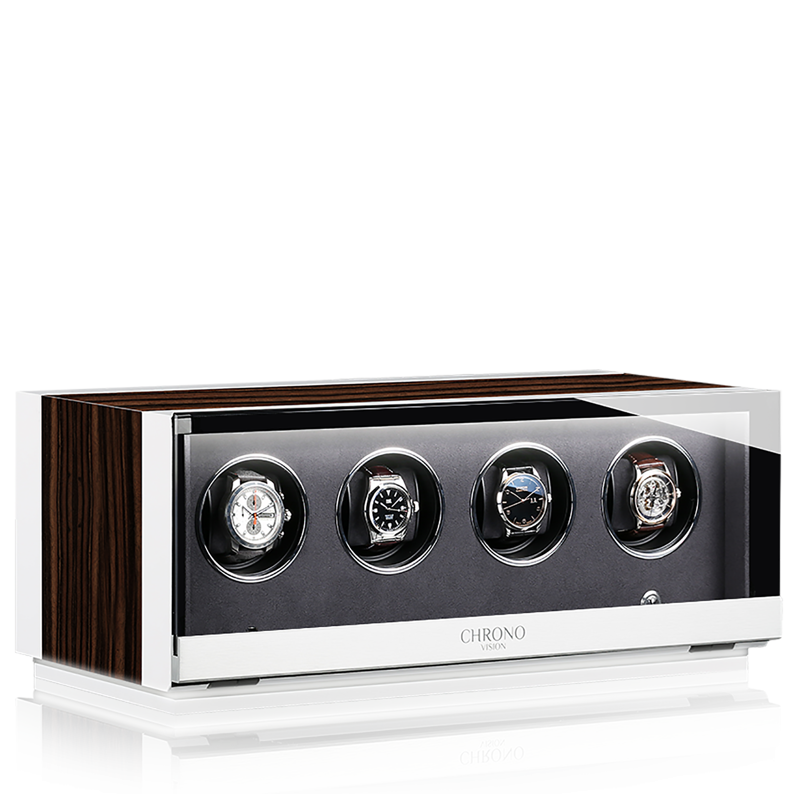 Remontoir Chronovision Ambiance IV – Blanc Soie Mat Ébène Soie Mat