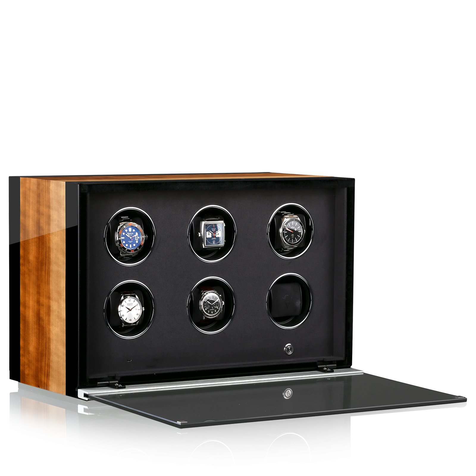 Chronovision Watchwinder Ambiance VI – Black High Gloss Aurosso High Gloss