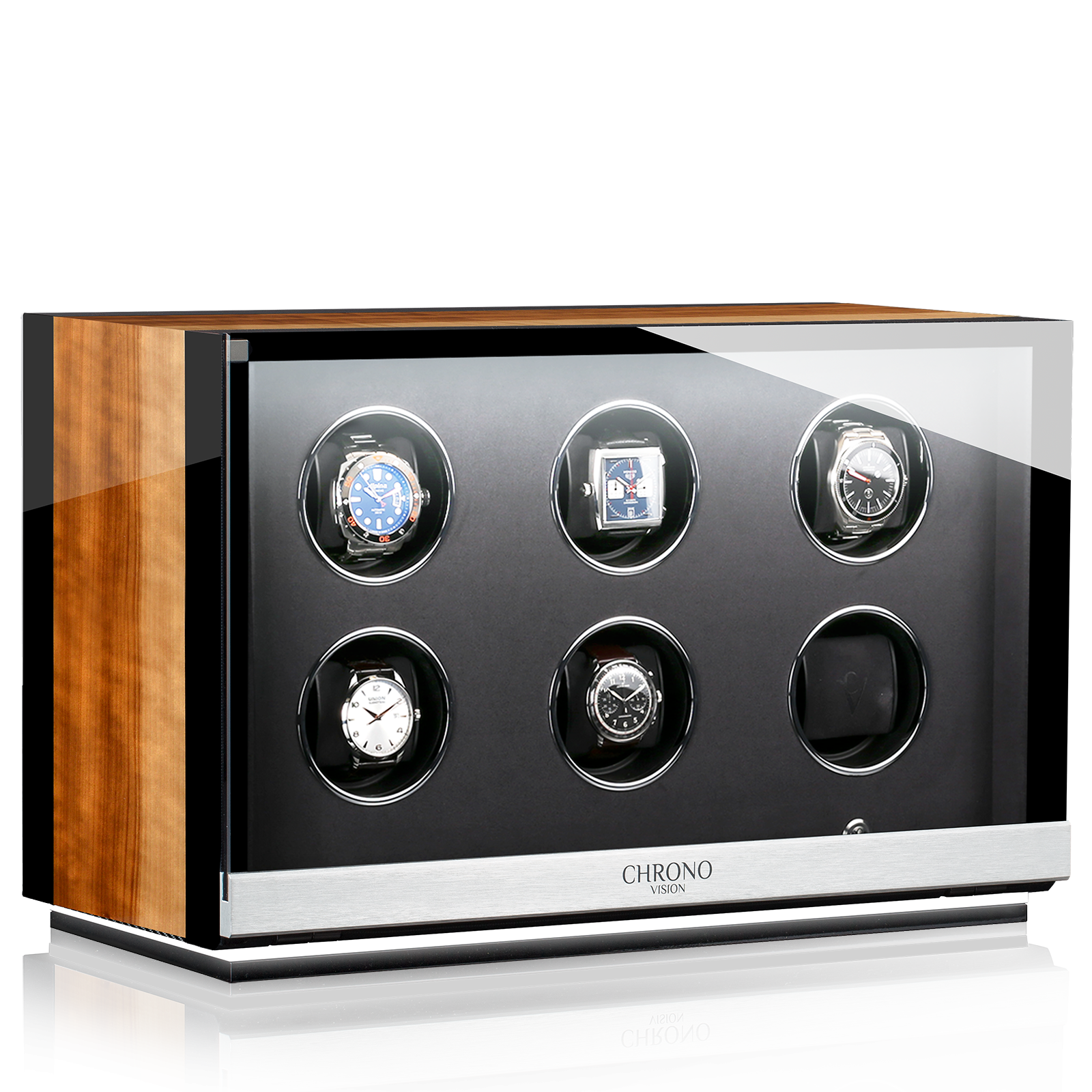 Chronovision Watchwinder Ambiance VI – Black High Gloss Aurosso High Gloss