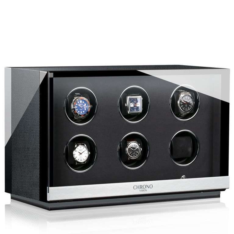 Chronovision Watchwinder Ambiance VI - Black High Gloss Carbon Lacquer