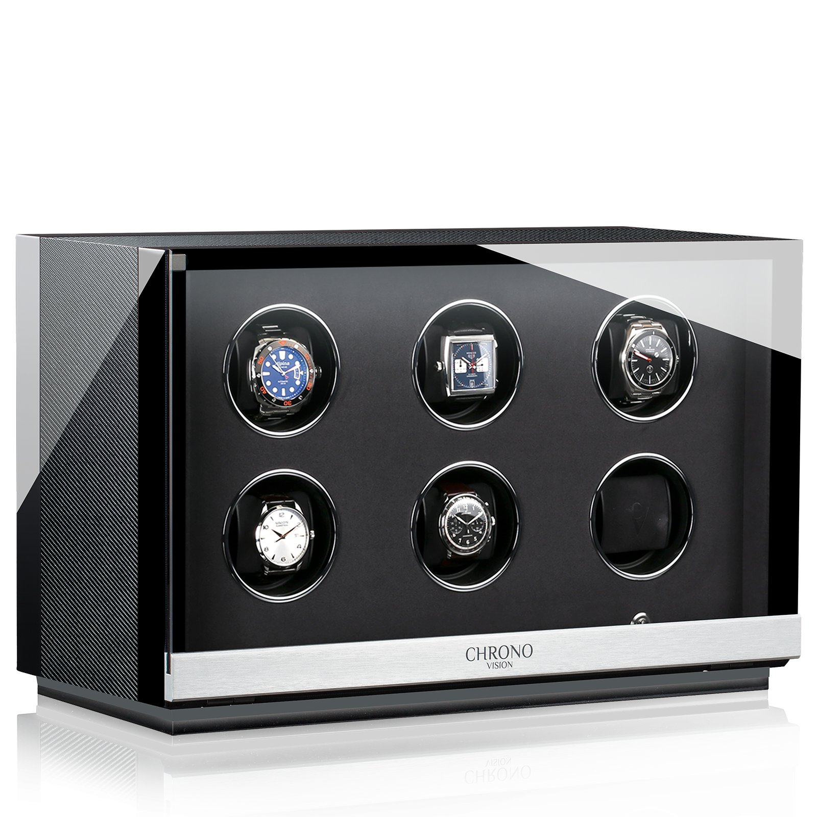 Accesorios Chronovision Watchwinder Ambiance VI - Black High Gloss Carbon Lacquer
