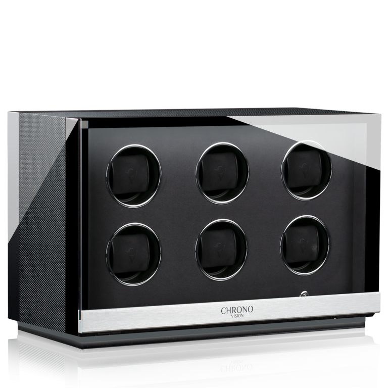 Chronovision Watchwinder Ambiance VI - Black High Gloss Carbon Lacquer
