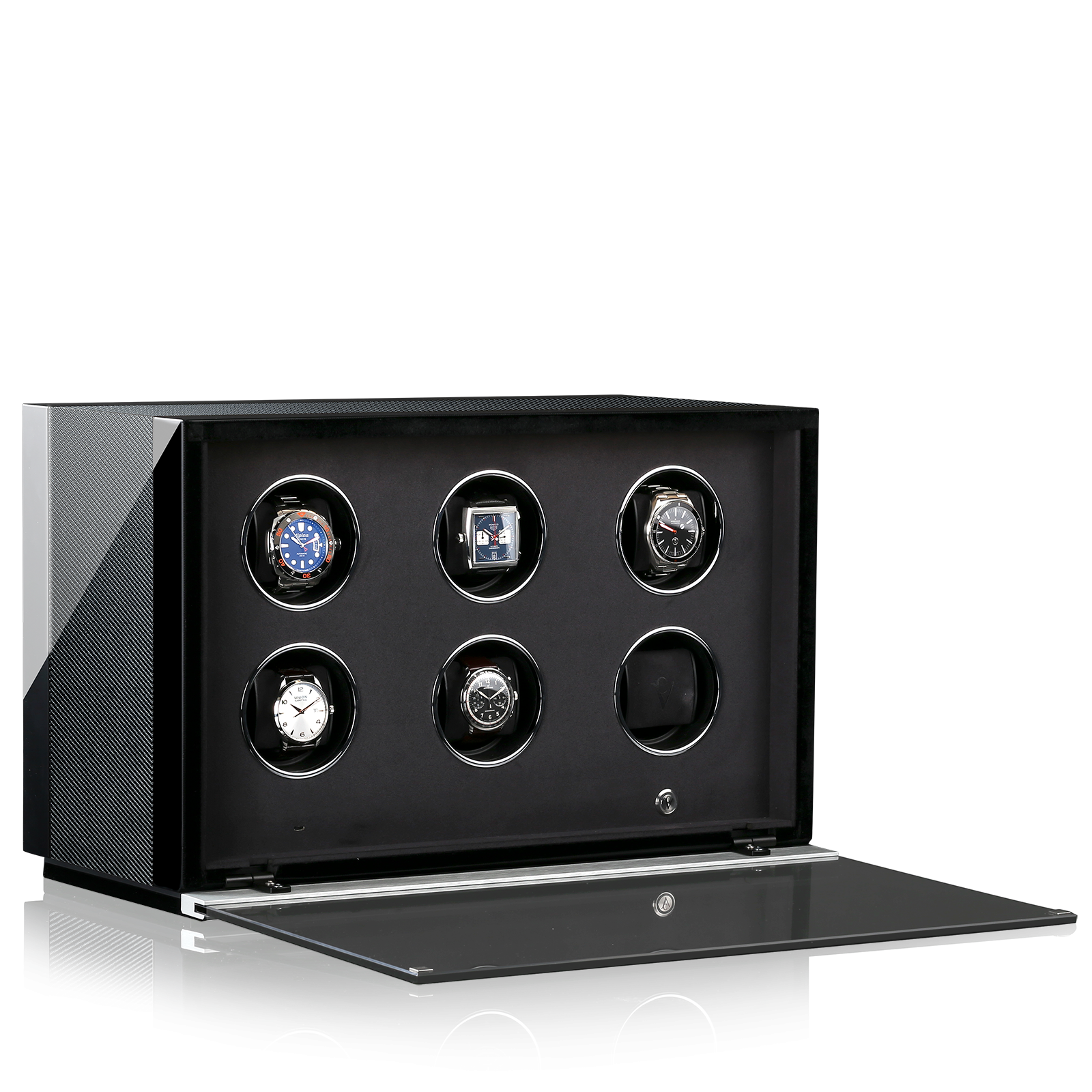 Chronovision Watchwinder Ambiance VI – Black High Gloss Carbon Lacquer
