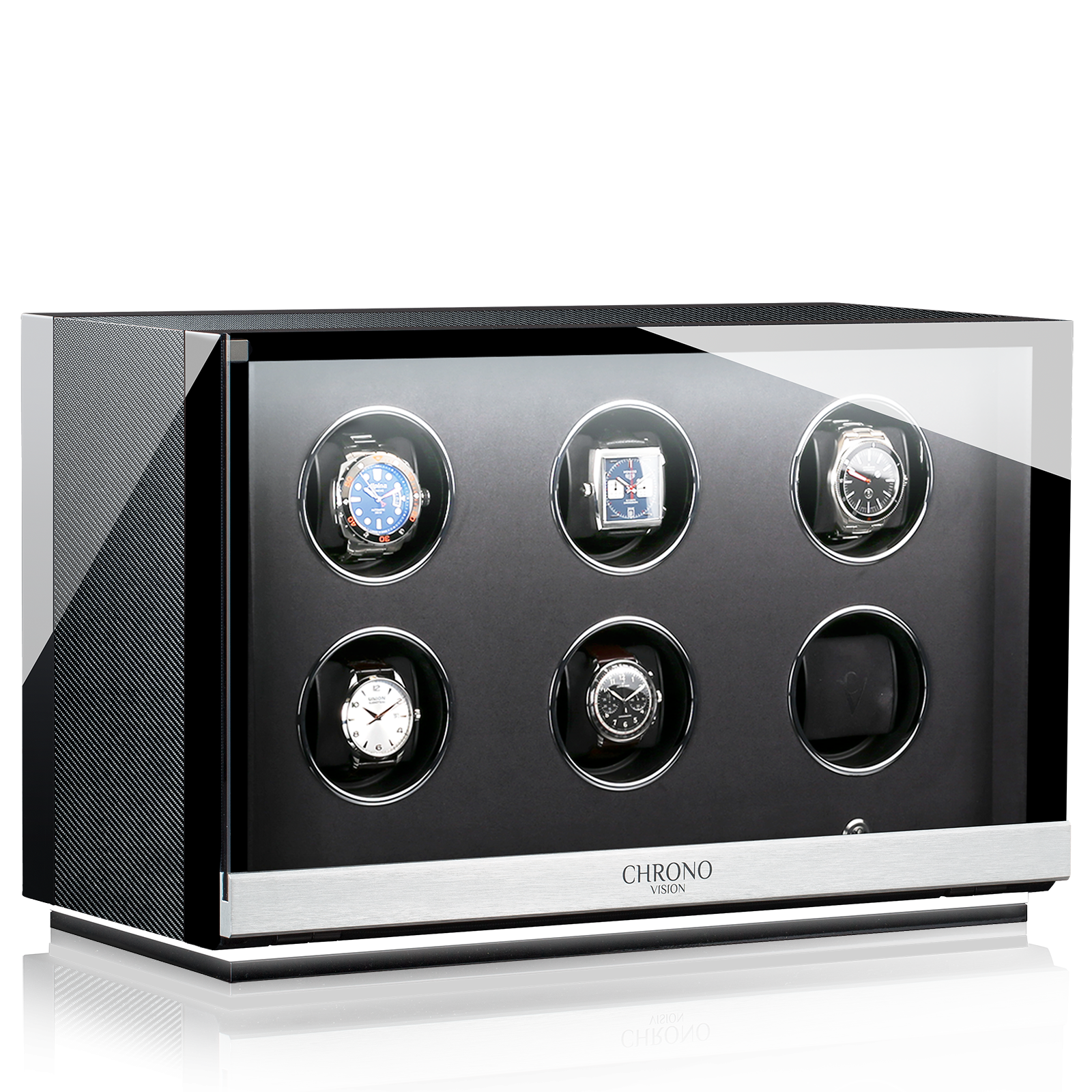 Chronovision Watchwinder Ambiance VI – Black High Gloss Carbon Lacquer