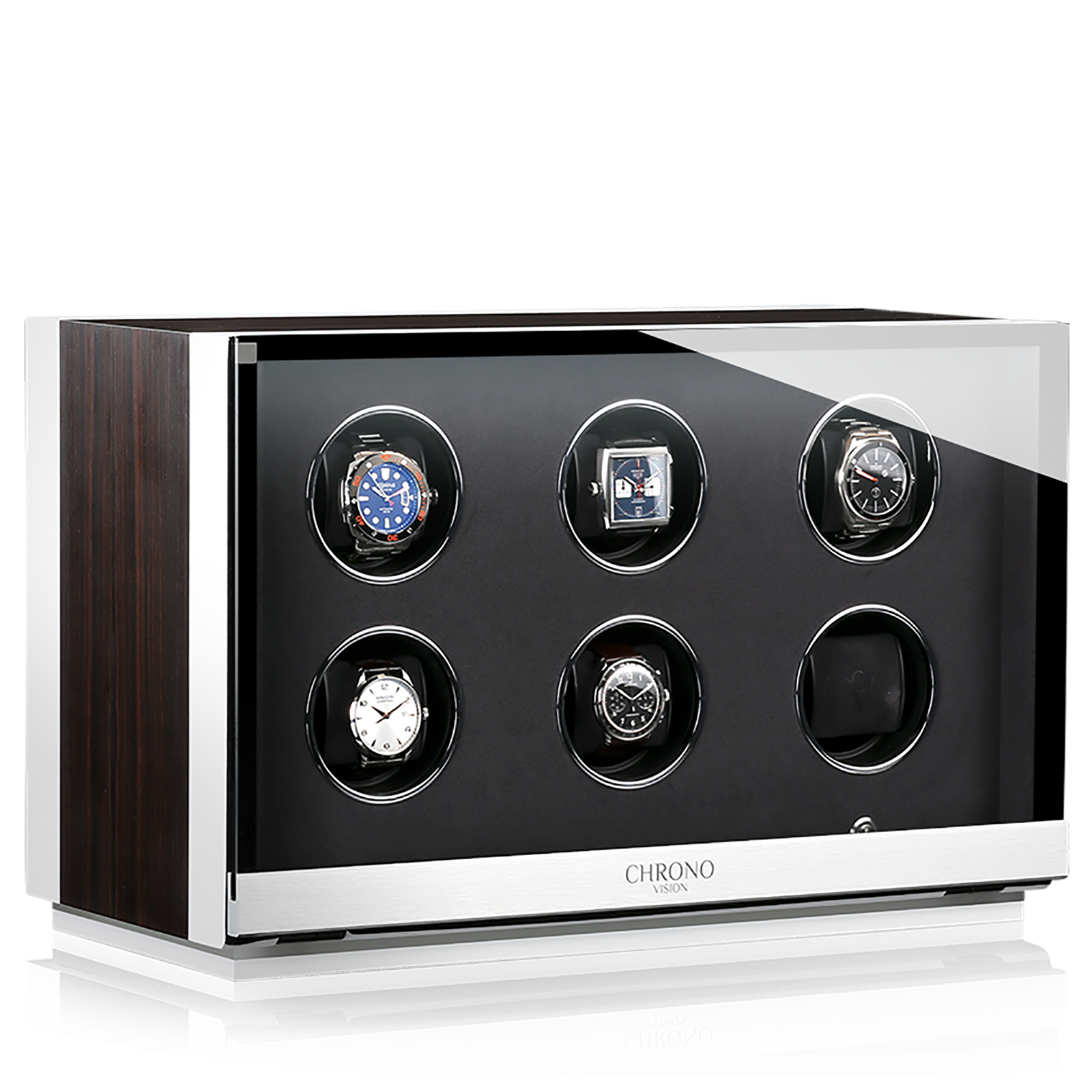 Accesorios Chronovision Watchwinder Ambiance VI - White Silk Matt Ebony Silk Matt