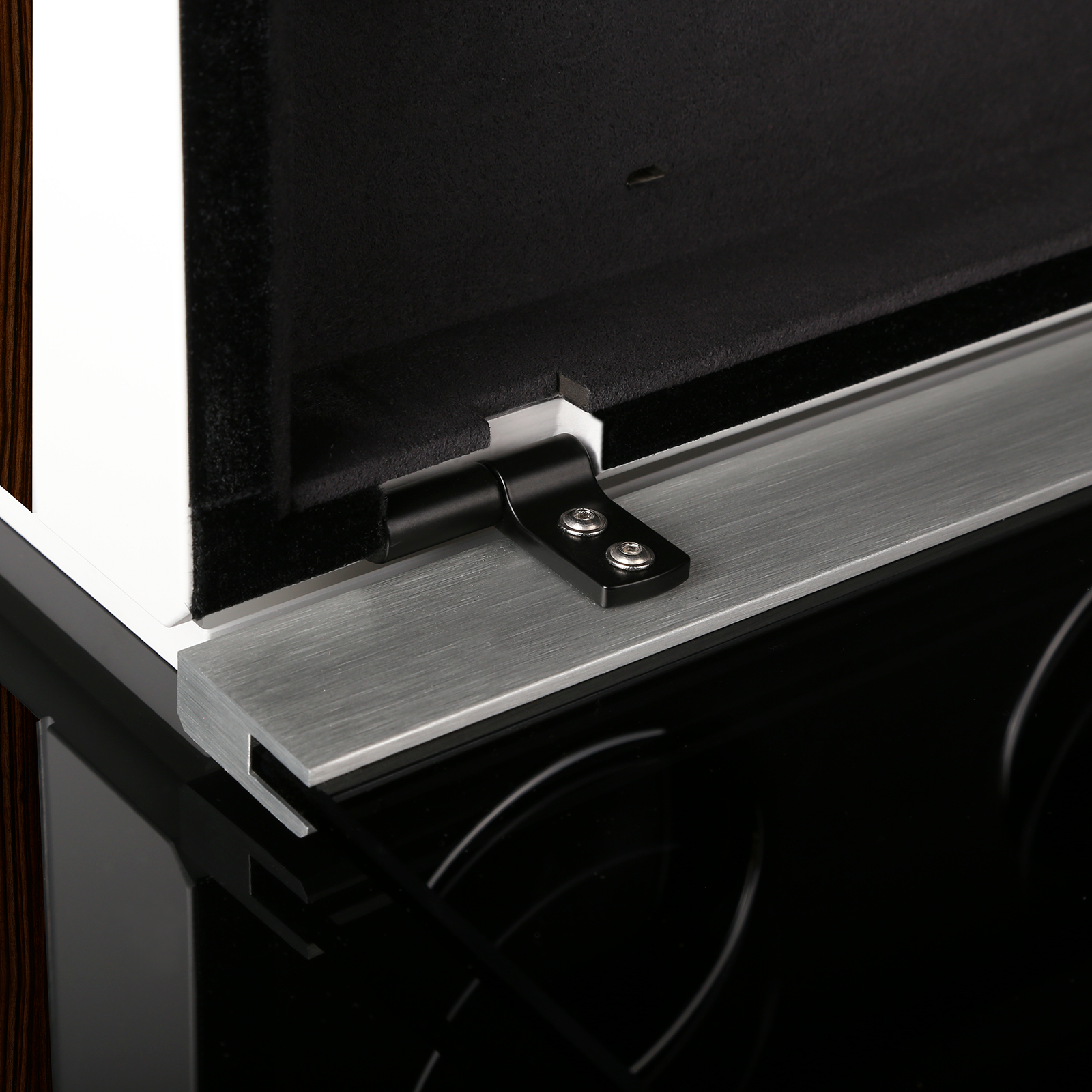 Chronovision Watchwinder Ambiance VI – Seta bianca opaca Seta ebano opaca