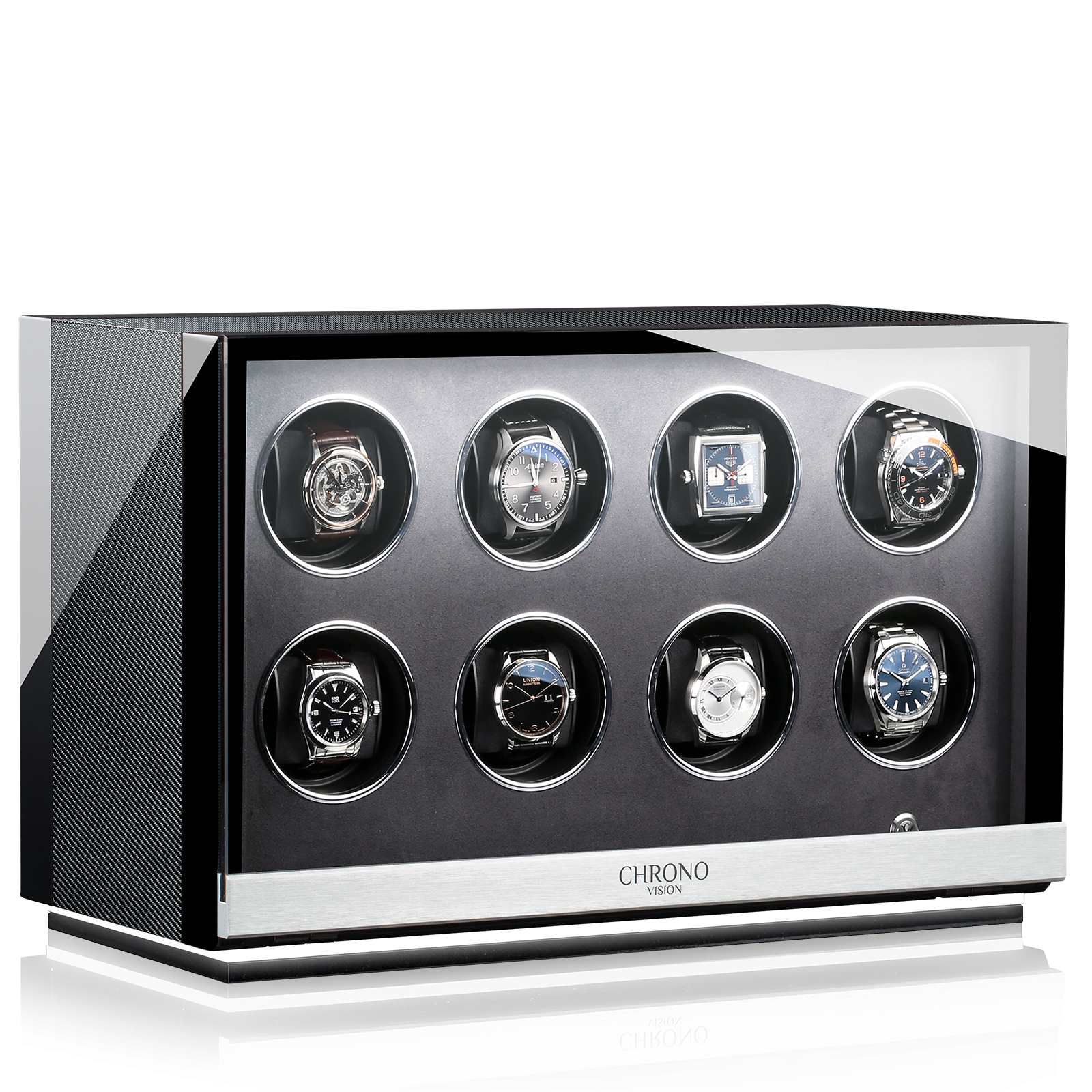 Accesorios Chronovision Watchwinder Ambiance VIII - Black High Gloss Carbon Lacquer